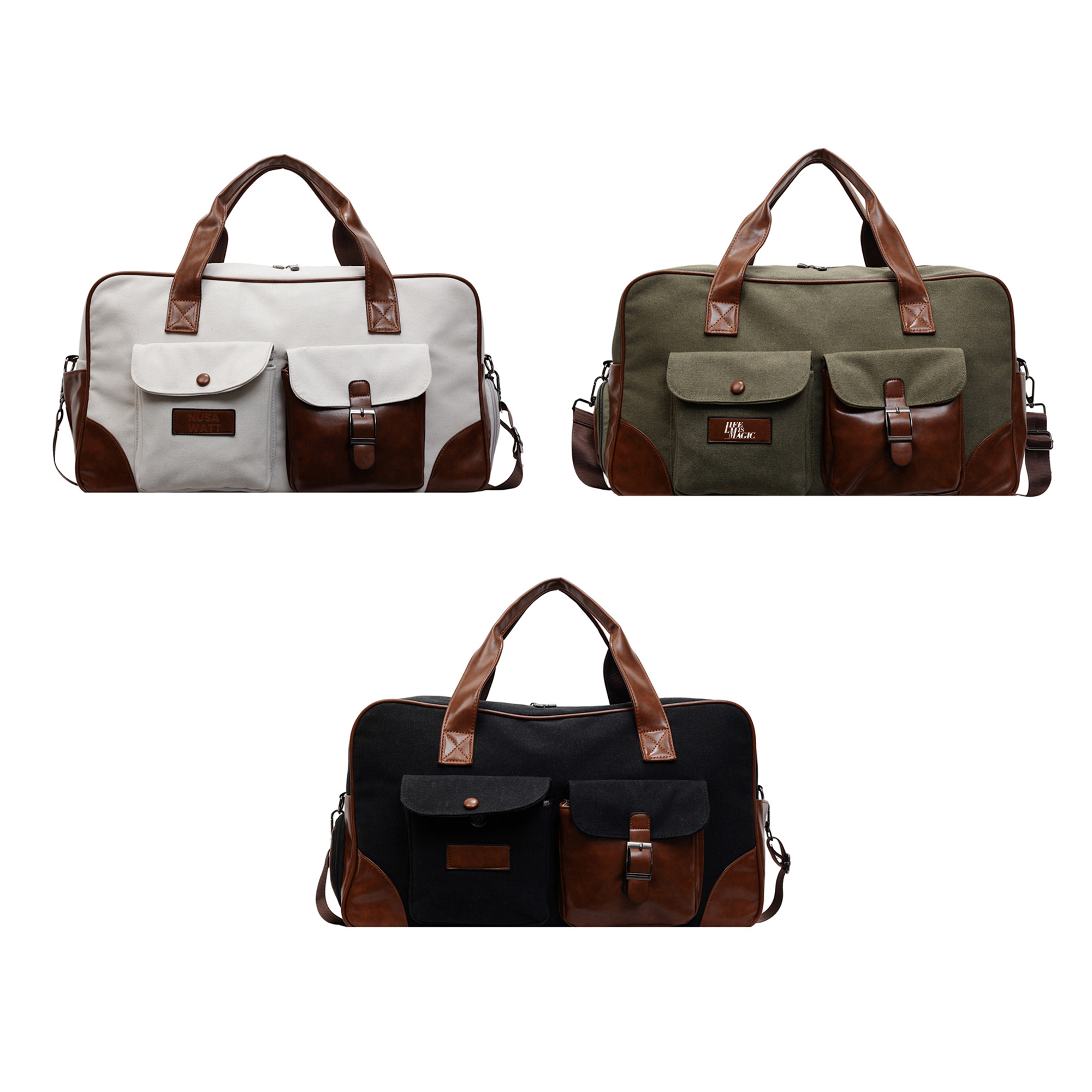 Vintage Canvas Duffle Bag