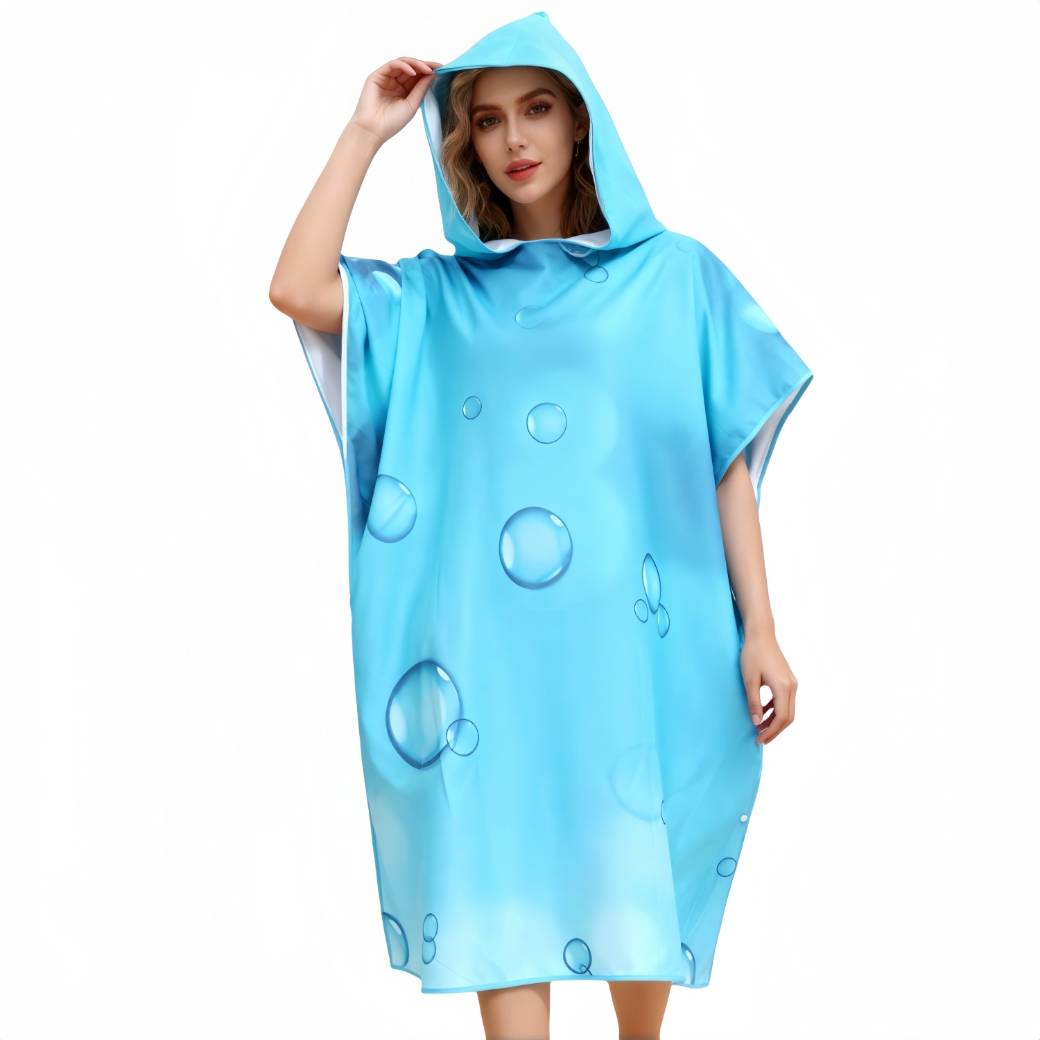 100% Double-Sided Fleece Sublimation Adults Hooded Change Towel