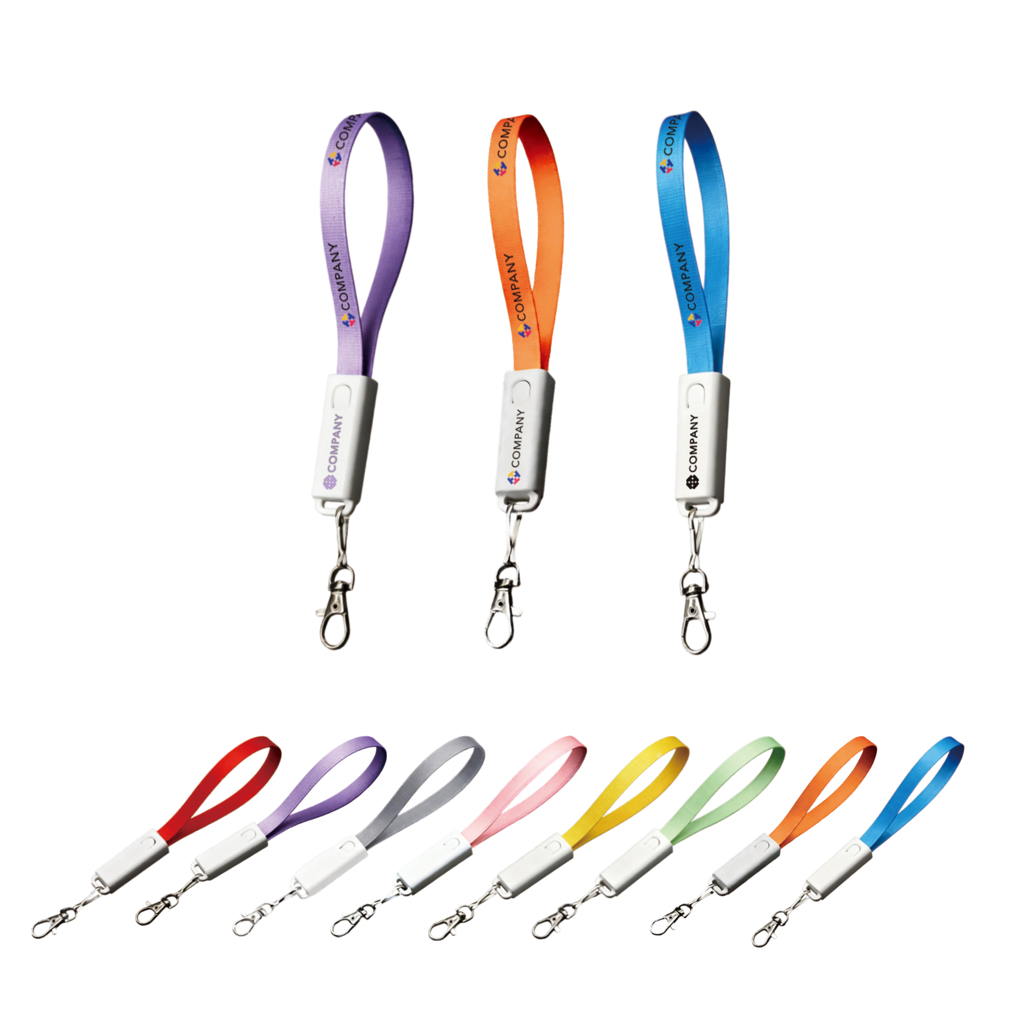 60W 6-in-1 Charging Cable Strap