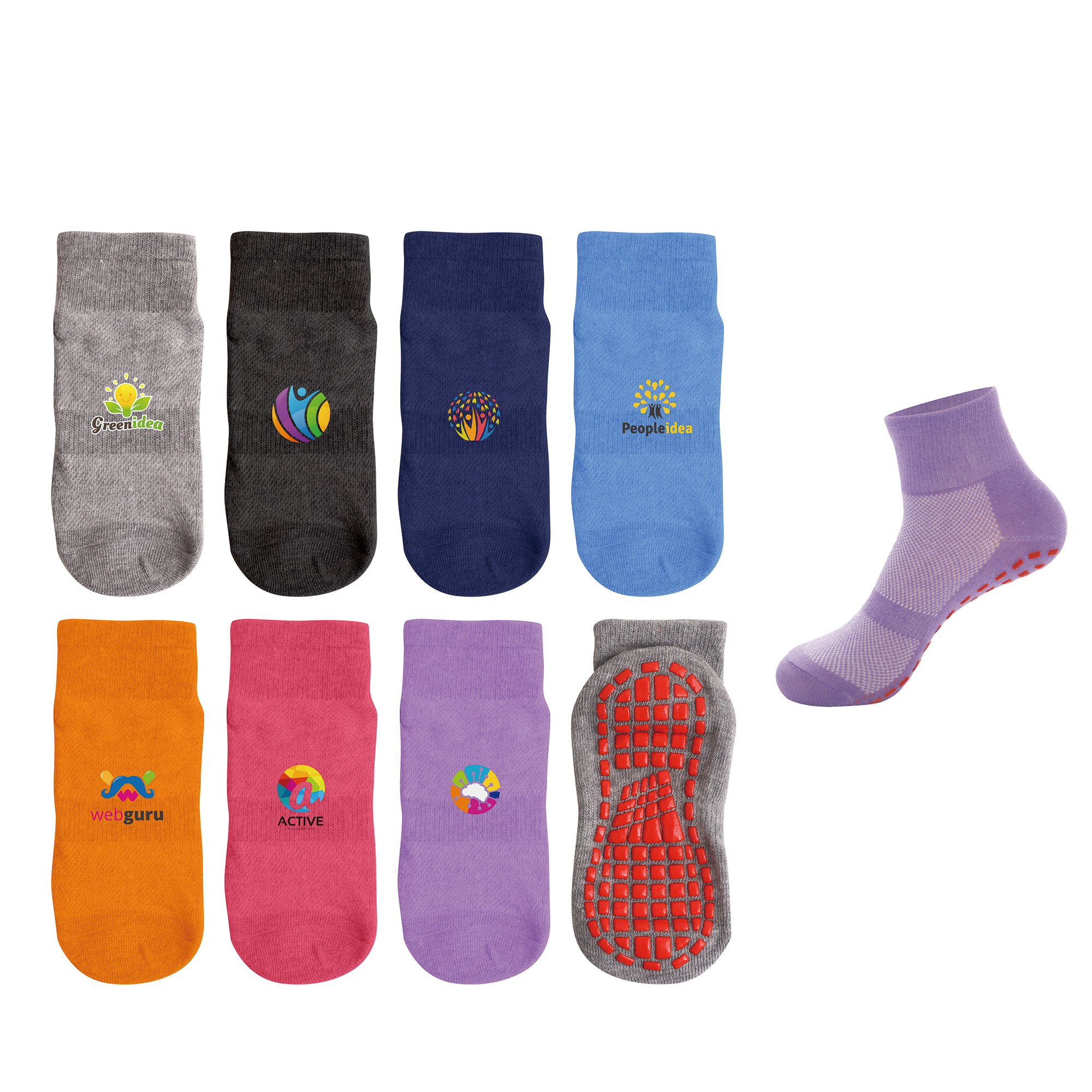 PCH221 - Crew Kids Gripper Socks