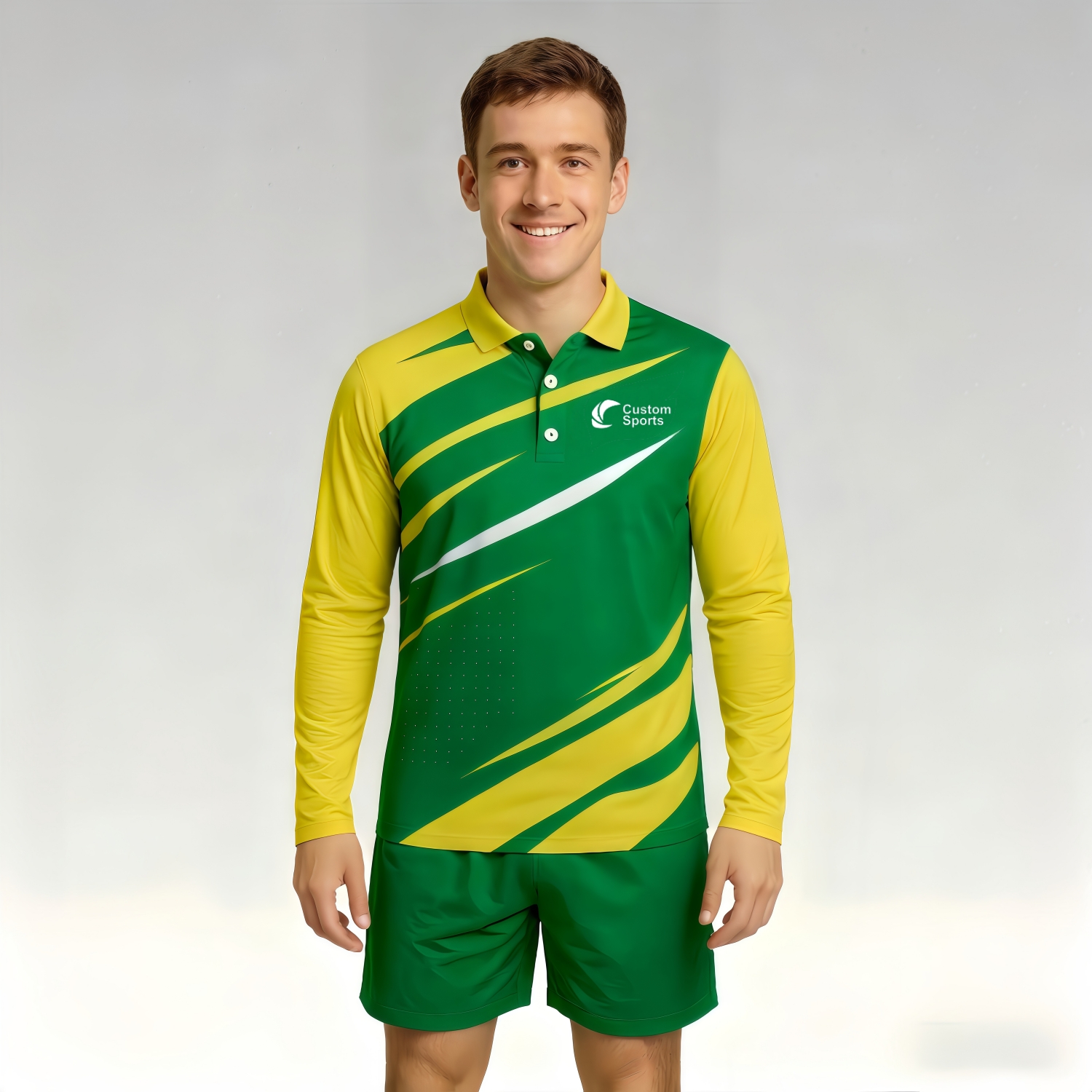100% Poly Micro Mesh Sublimated Basic Long Sleeves POLO