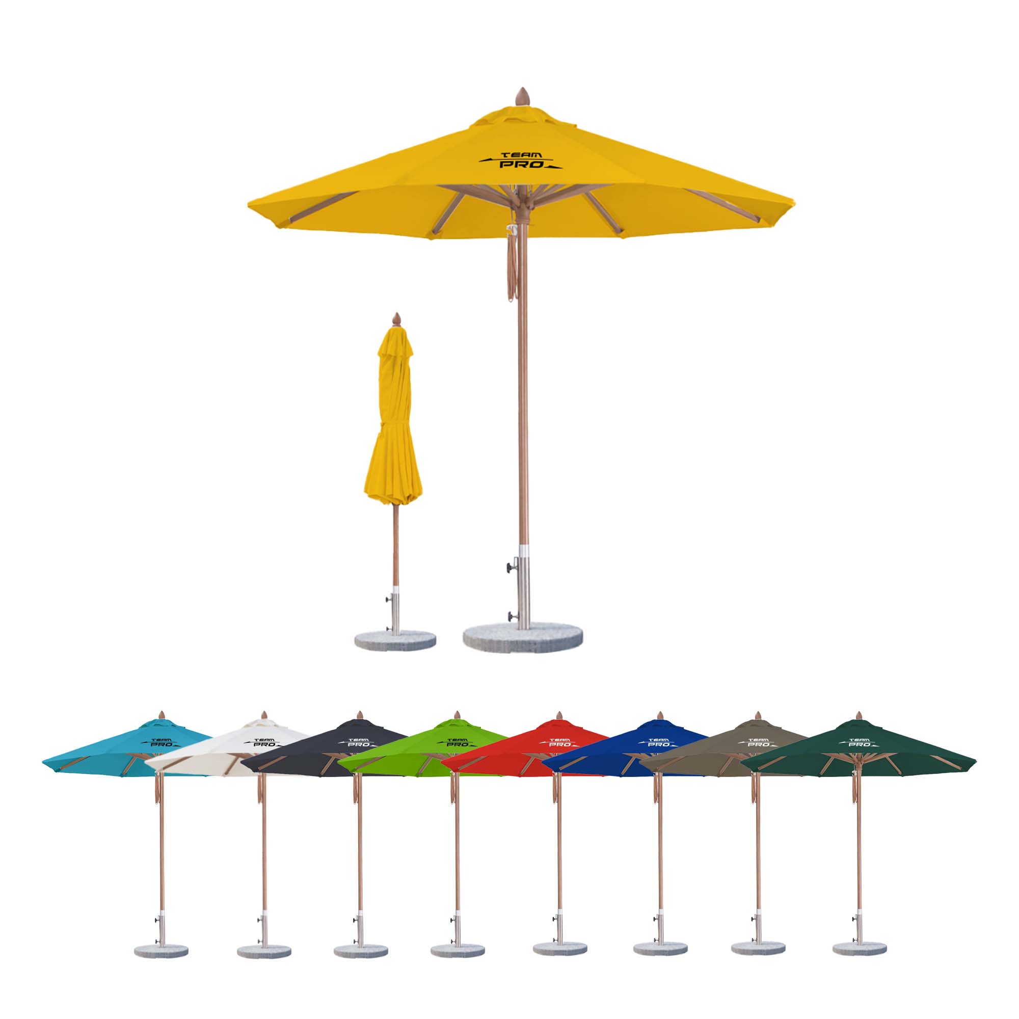 POS137 - 3x3m Wind-resistant Octagon Stock Colour Outdoor Umbrella