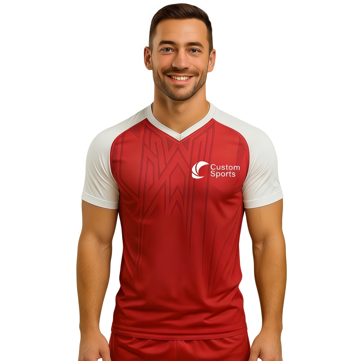 PCC867 - 100% Polyester Micro Mesh Sublimated V-Neck Raglan Sport Tee Shirt