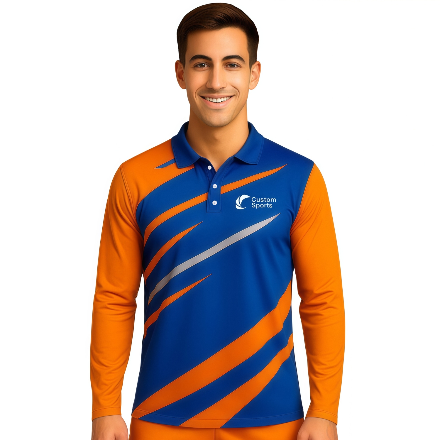 PCC851 - 100% Poly Milk Silk Sublimated Basic Long Sleeves POLO