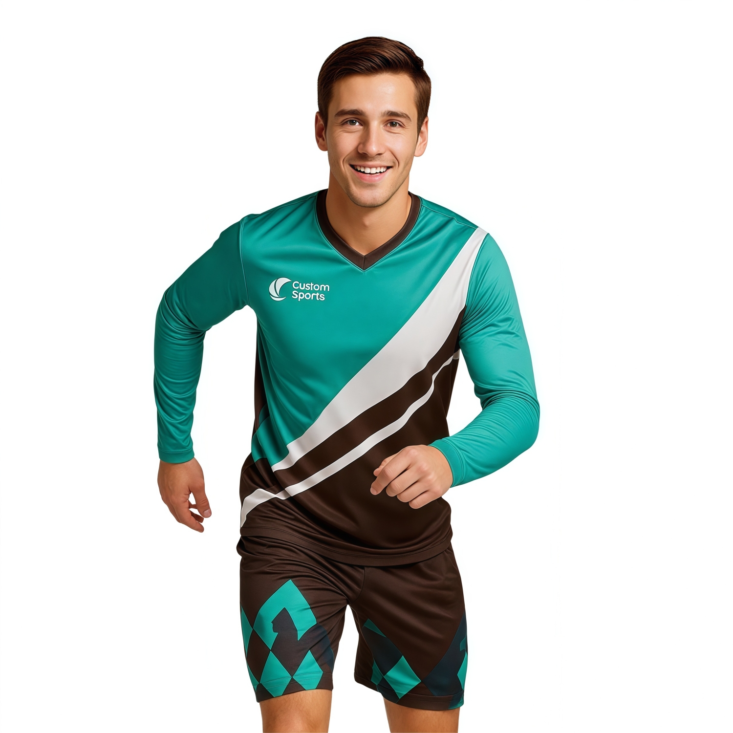 Unisex Adults 100% Poly Milk Silk Sublimated Long Sleeves Football Jersey