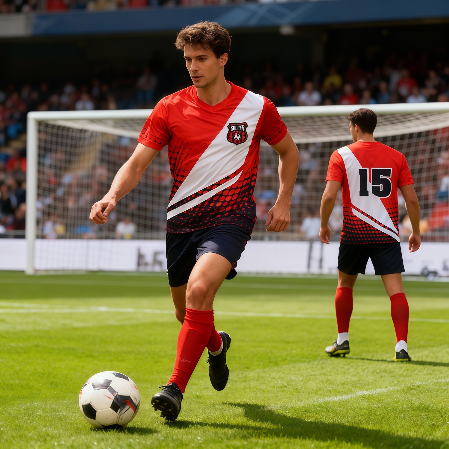 Unisex Adults 100% Polyester Sublimated Football Jersey