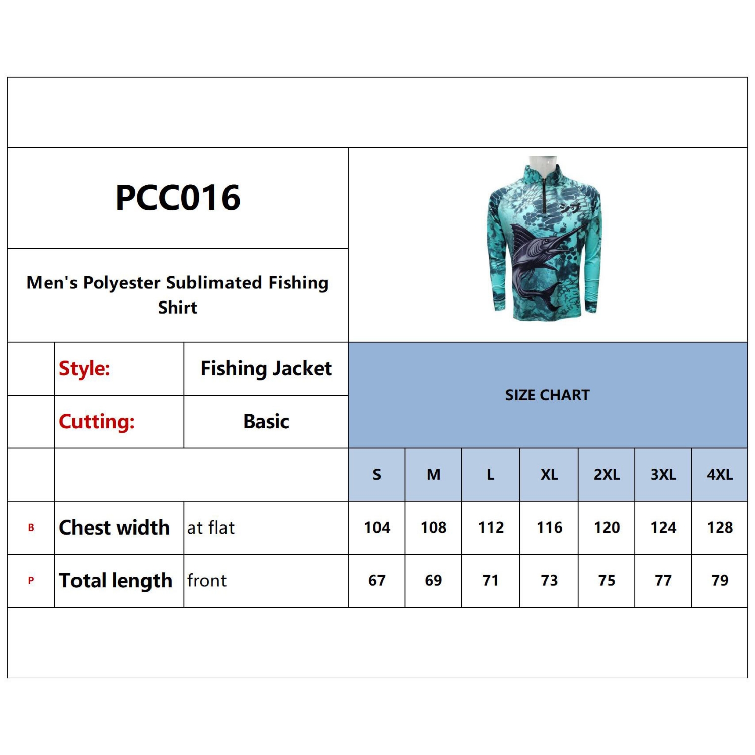 Men's Polyester Spandex Sublimated 1/4 Zip Fishing Pullover