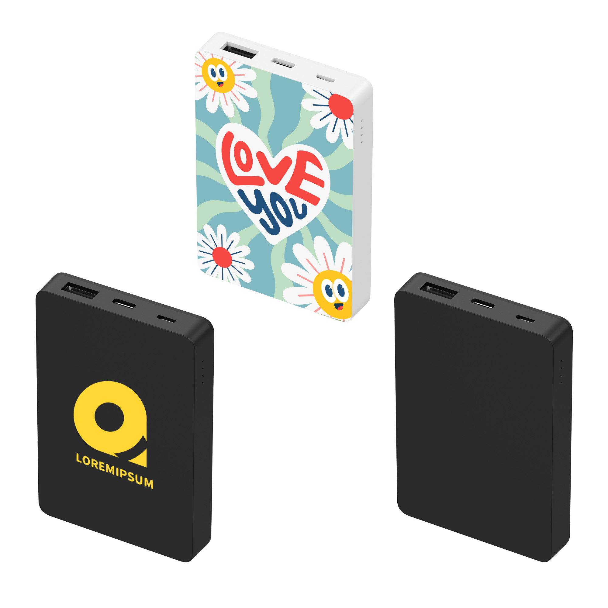 5000mah Square Power Bank
