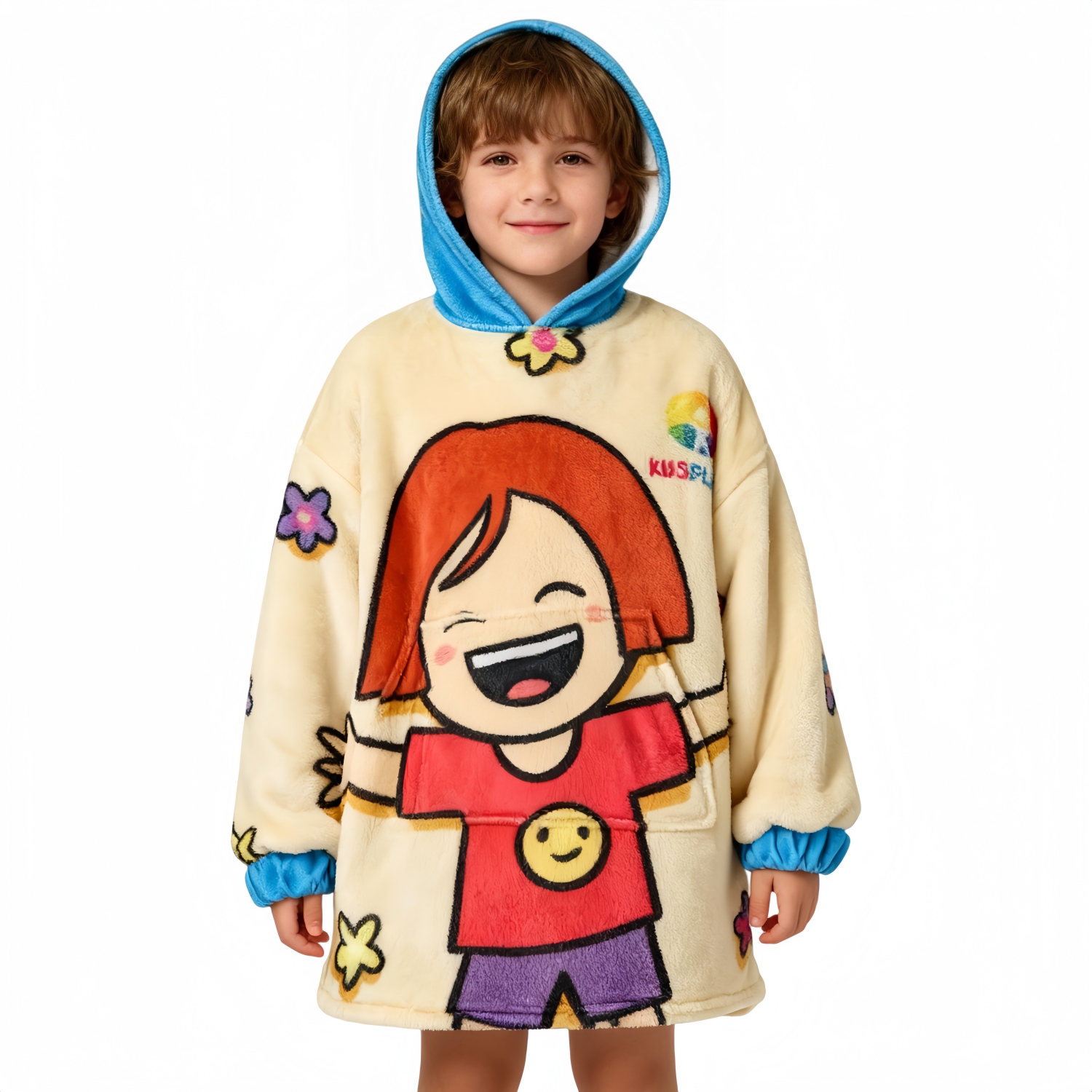 PCC063 - Kids' premium 100% Polyester Sublimated Wearable Blanket