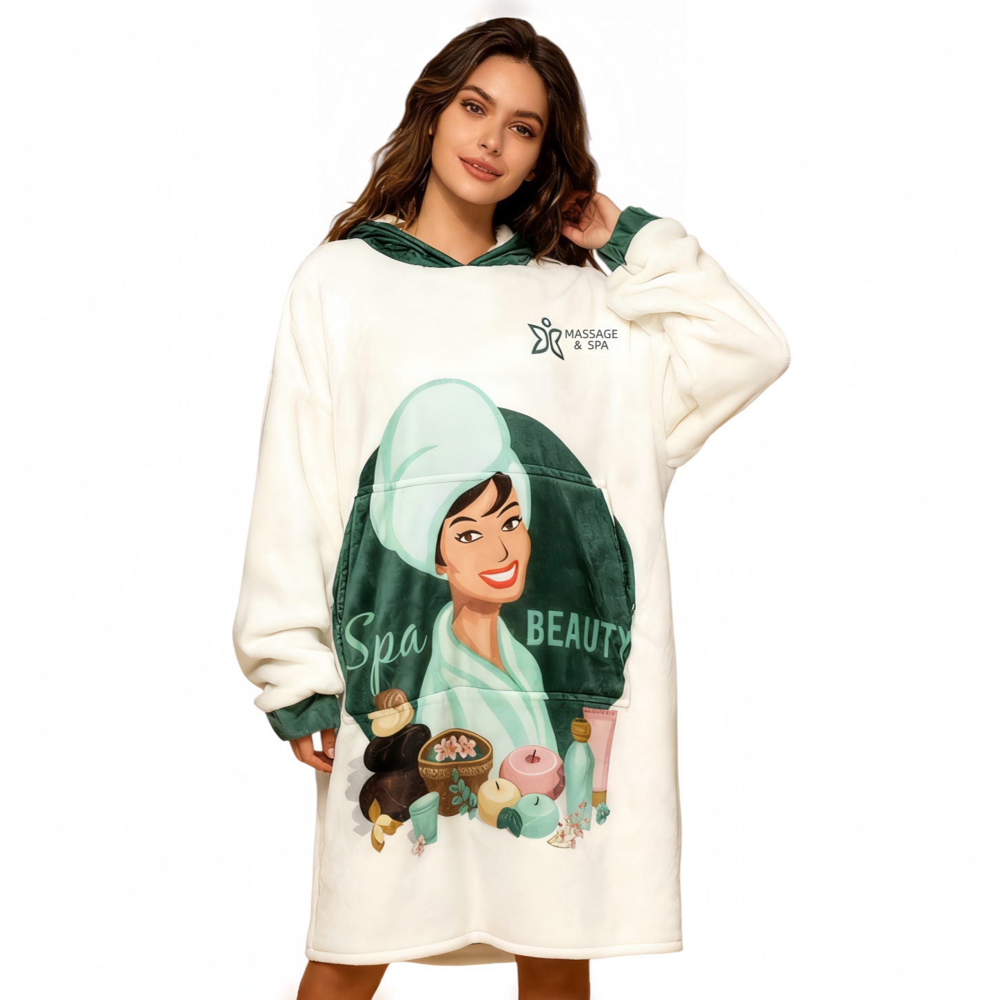 PCC061 - Unisex Premium 100% Polyester Sublimated  Wearable Blanket