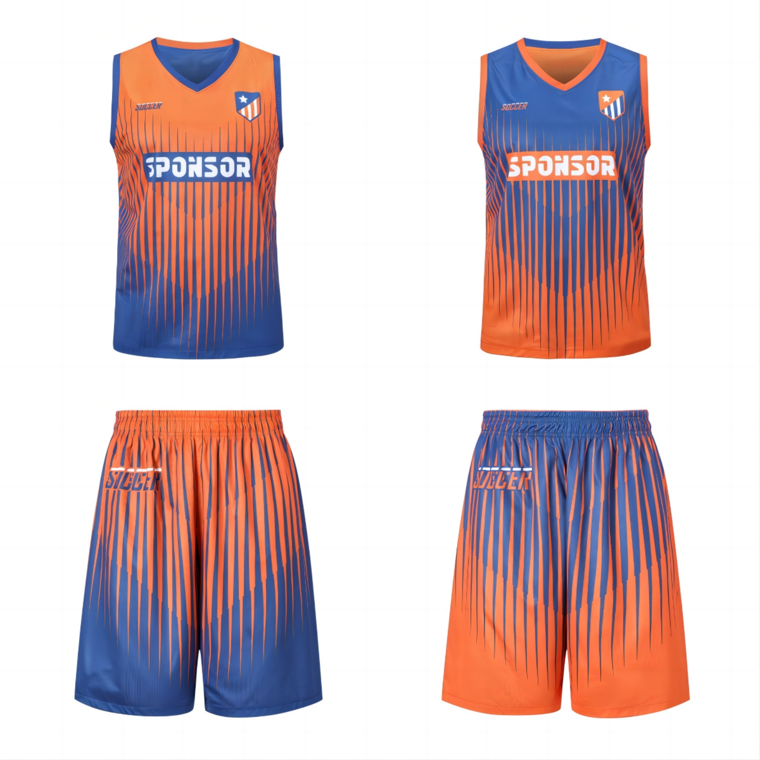 Unisex Adults 100% Polyester Sublimated Reversible Basketball Singlet