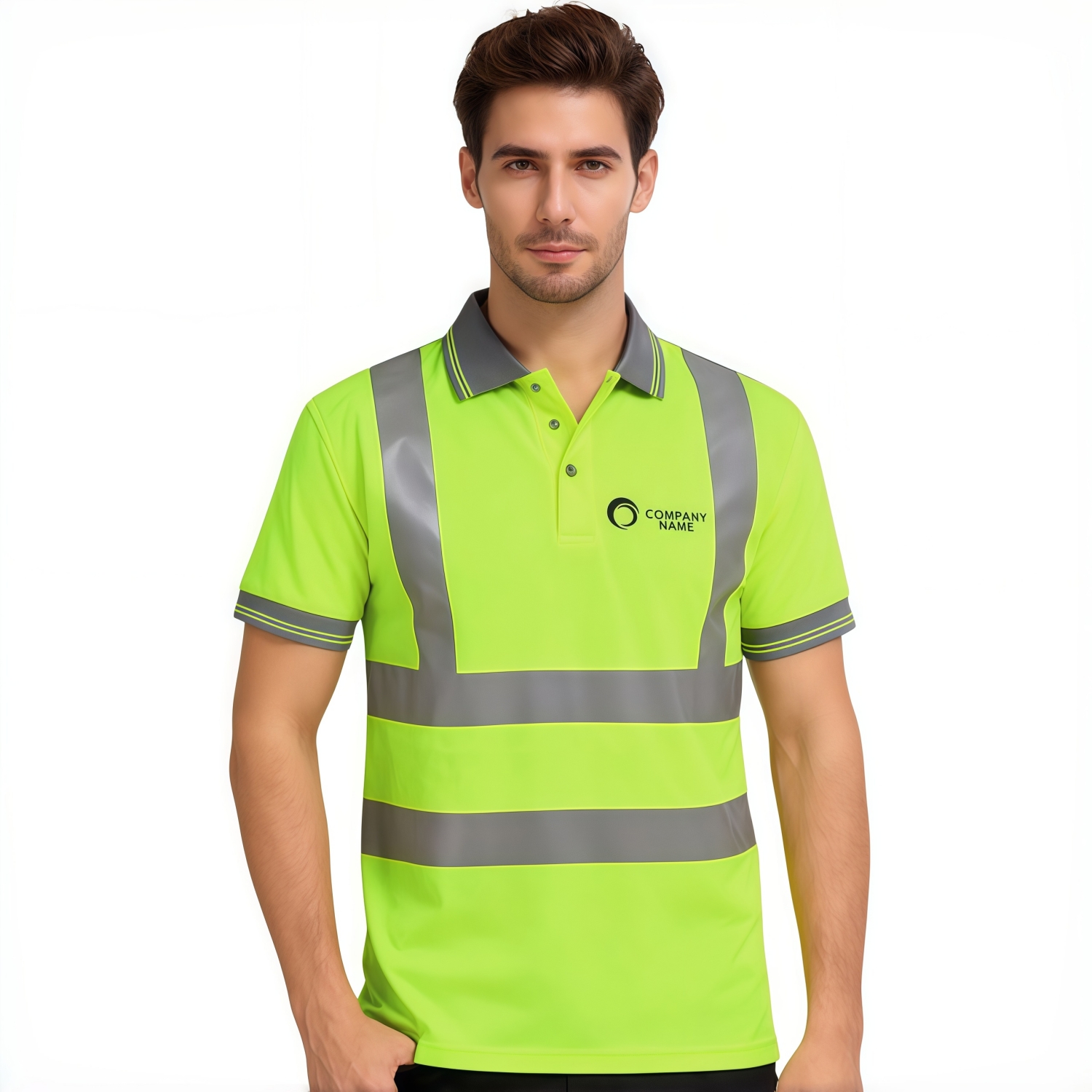 PCCH043 - Unisex Polyester Hi-Vis Reflective S/S Polo
