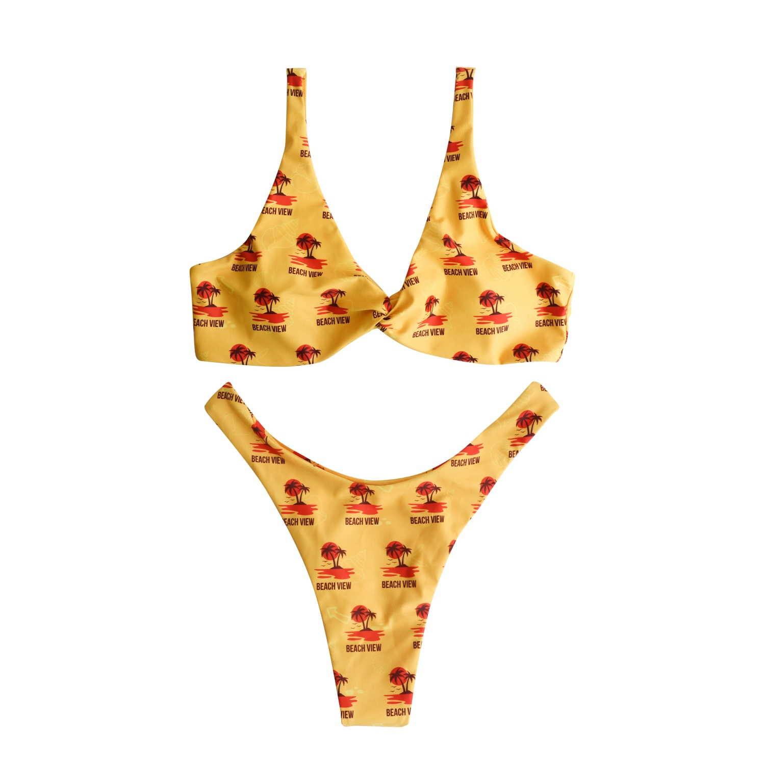 Women's Polyester Spandex Sublimated Bikini bottom