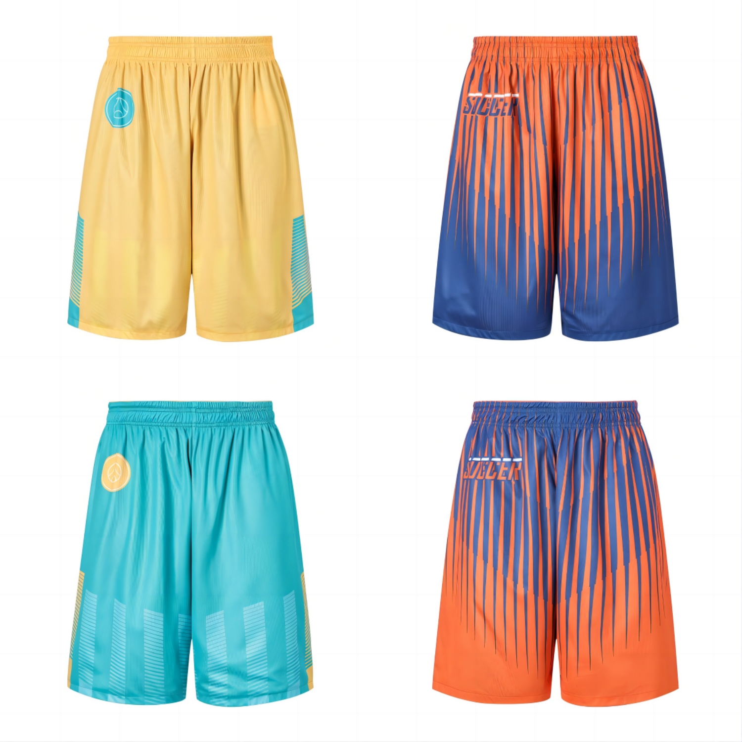 PCC036 - Unisex Adults 100% Polyester Sublimated Reversible Basketball Shorts