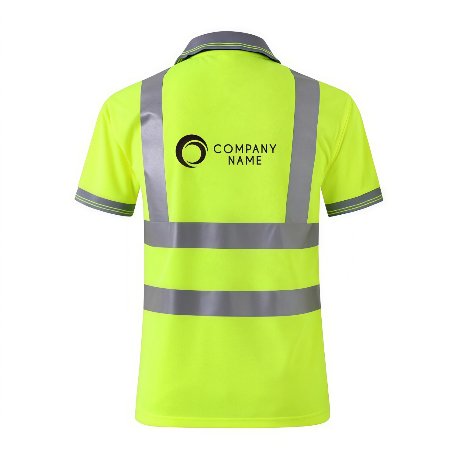 Unisex Polyester Hi-Vis Reflective S/S Polo