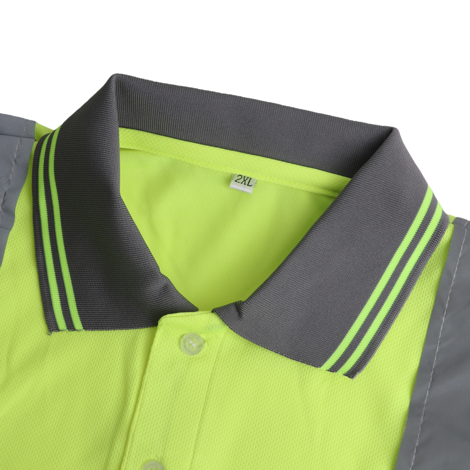 Unisex Polyester Hi-Vis Reflective S/S Polo