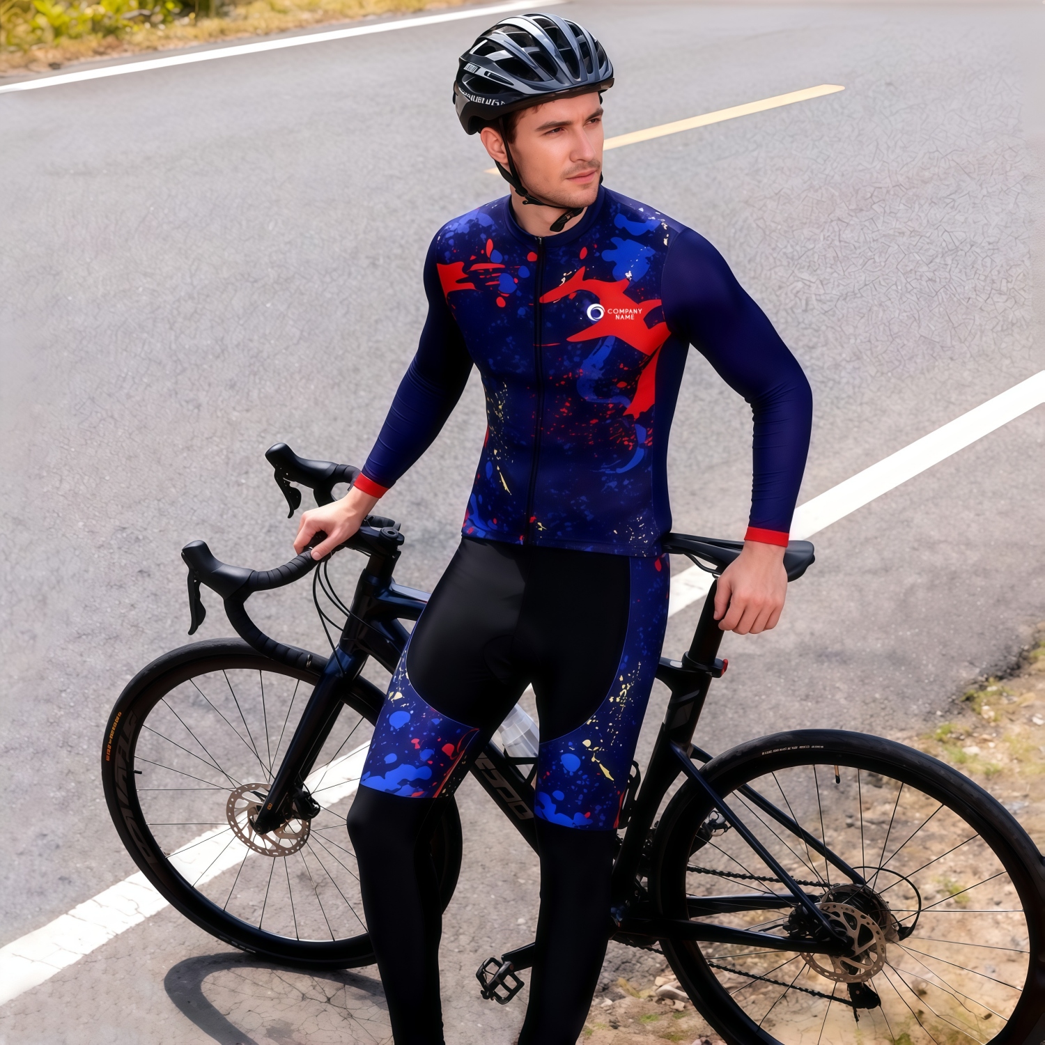 Men's Sublimated Cycling Tights