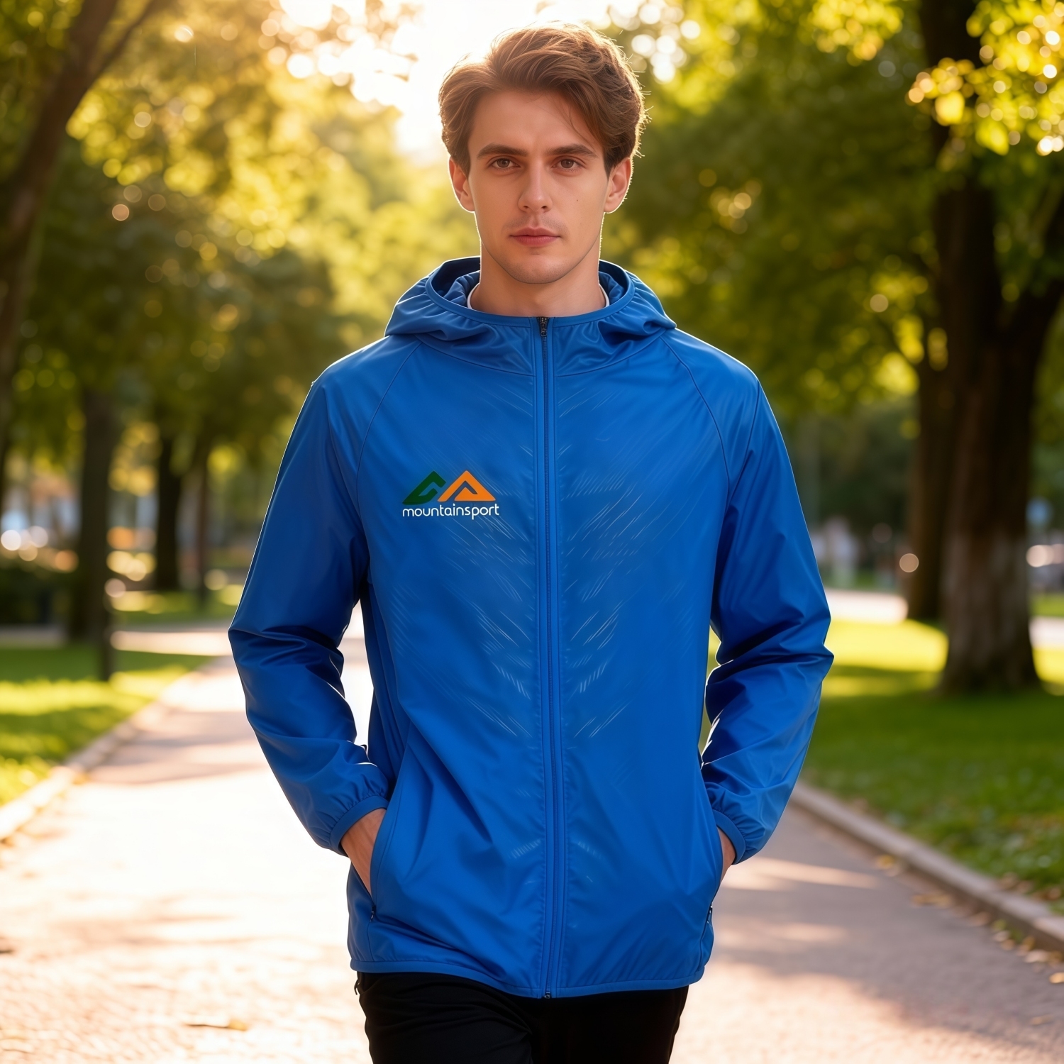 Unisex Adult 100% Polyester Jacket with Sun Protection and Hood