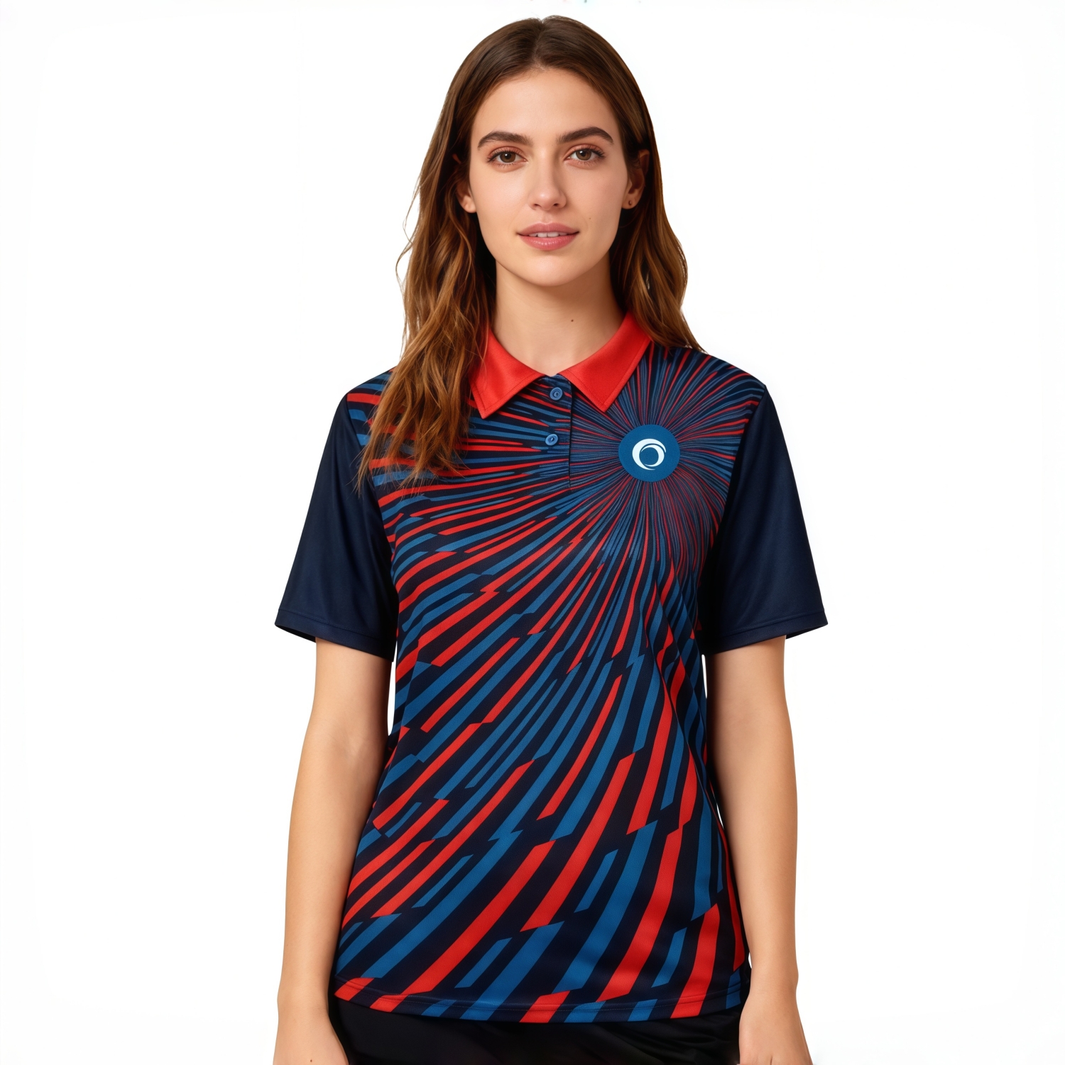 Women's 100% Polyester Sublimated Basic POLO