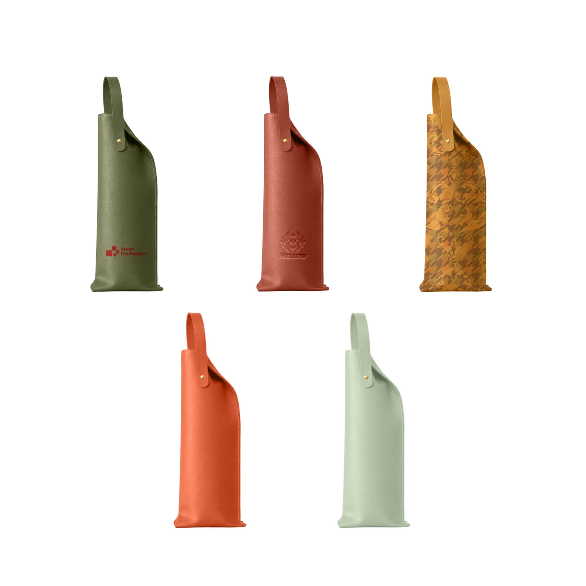 Elegant PU Leather Wine Bag