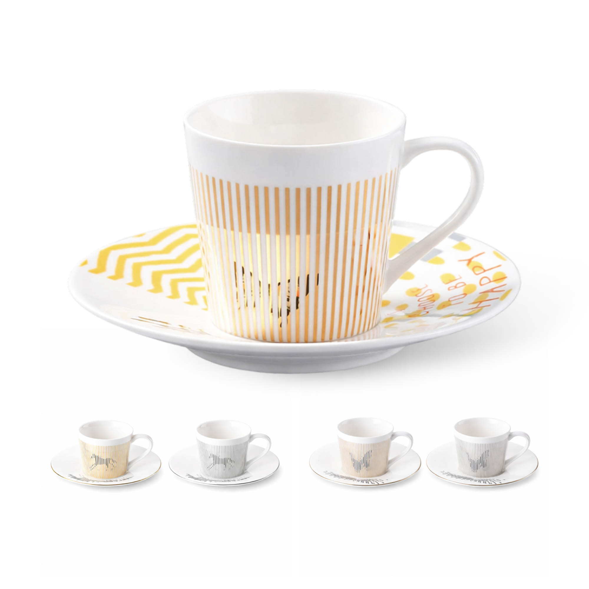 250ML Dynamic Ceramic Mirror Reflection Coffee Mug