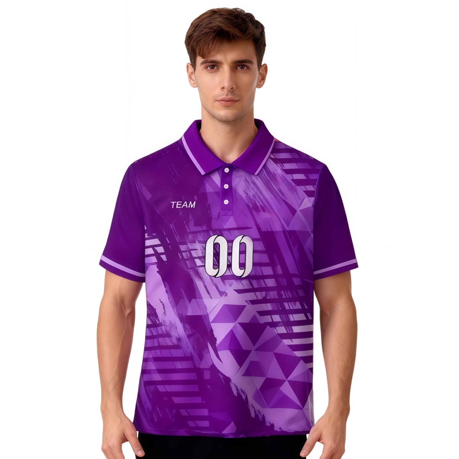 Asymmetrical Hem POLO Sublimated Sport Jersey