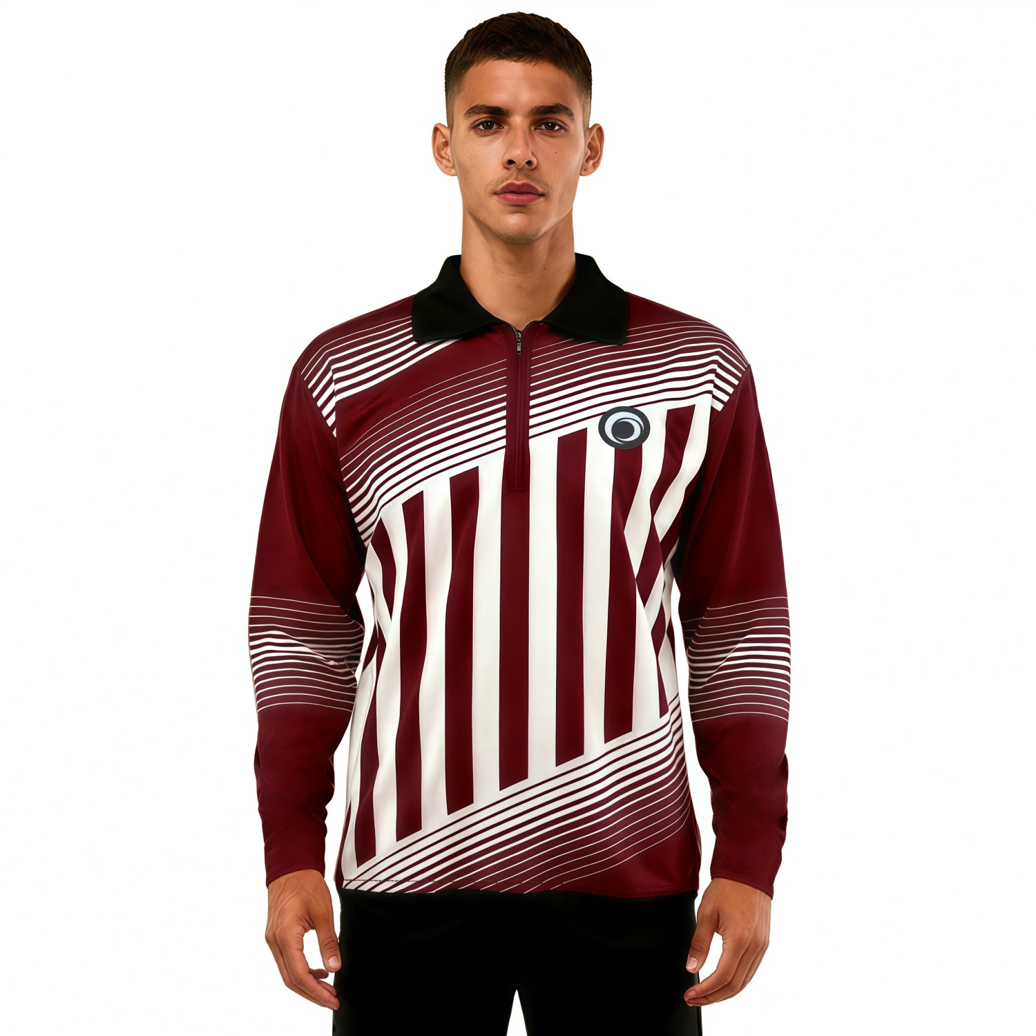 1/4 Zip Sublimated Long-Sleeve Referee Jersey