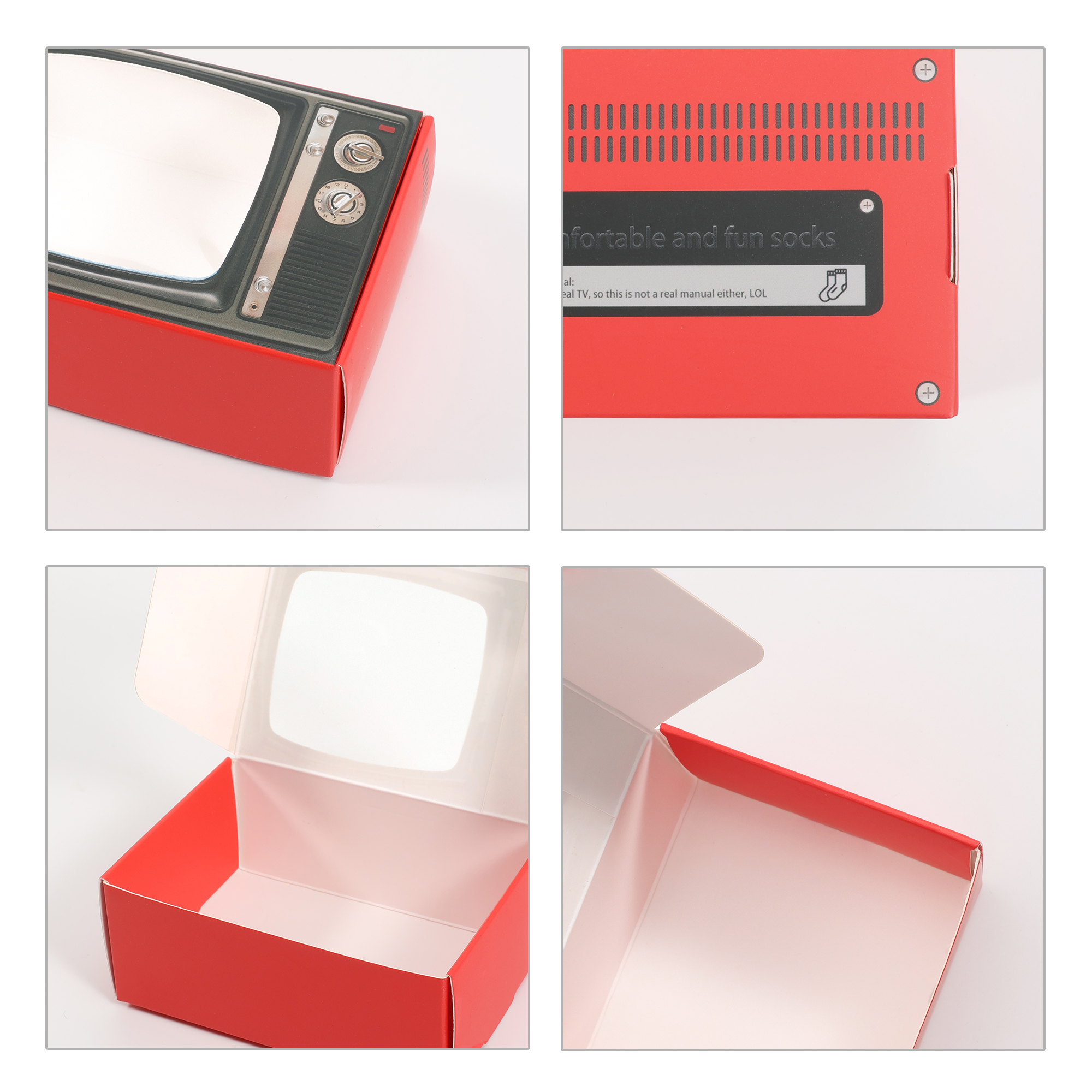 Custom Retro TV–Style Gift Box