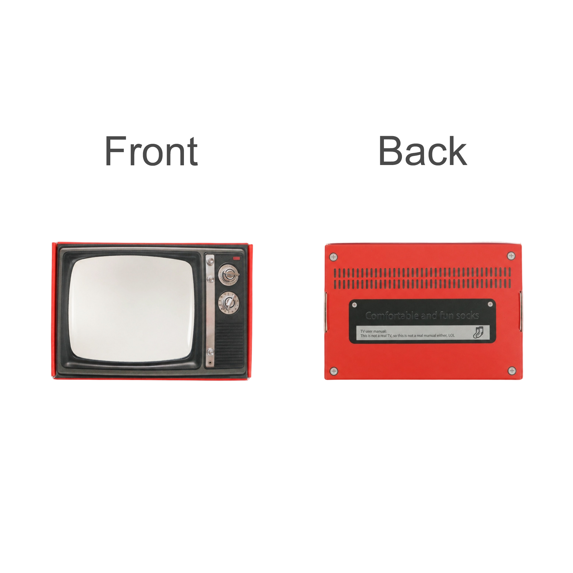 Custom Retro TV–Style Gift Box