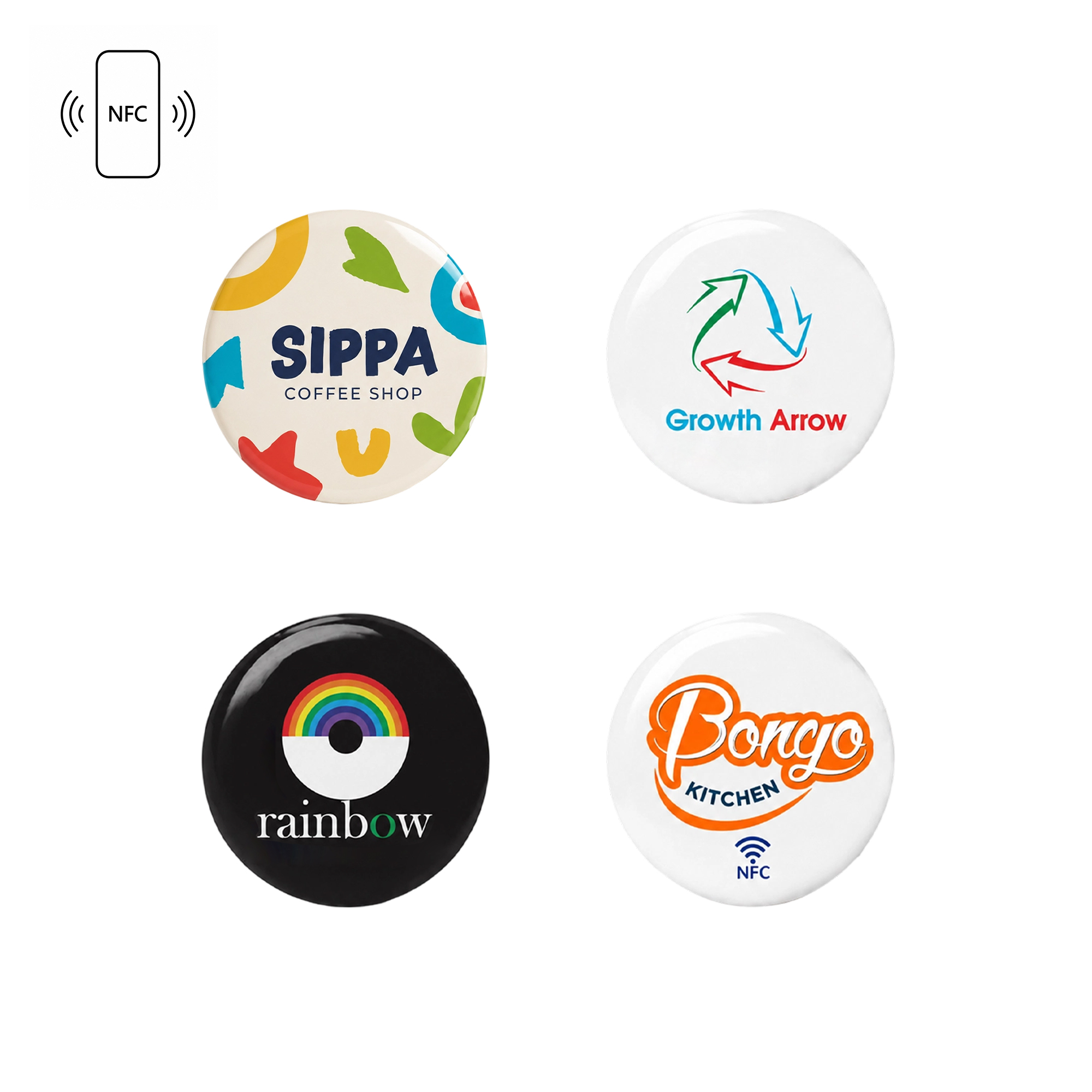 NFC Doming Epoxy Stickers