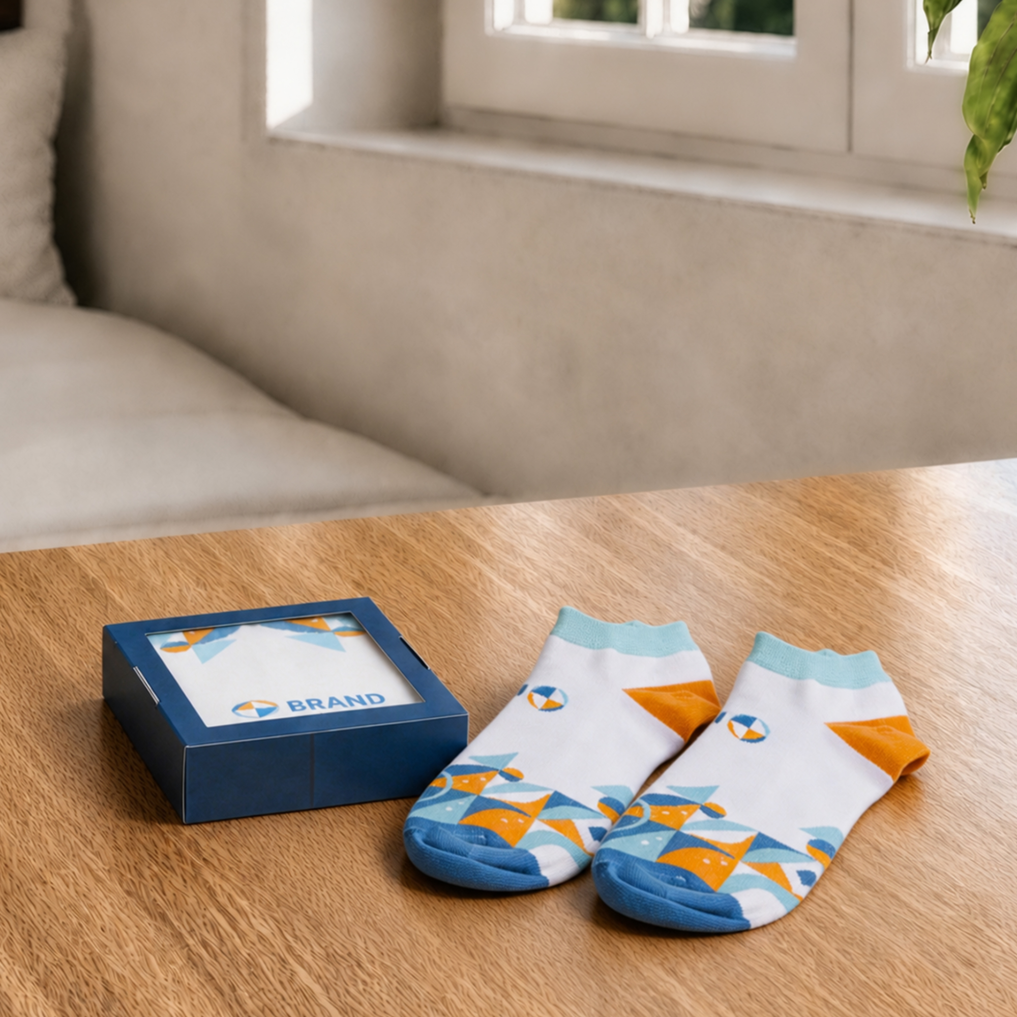 Custom Flip-Top Gift Box with Square Window