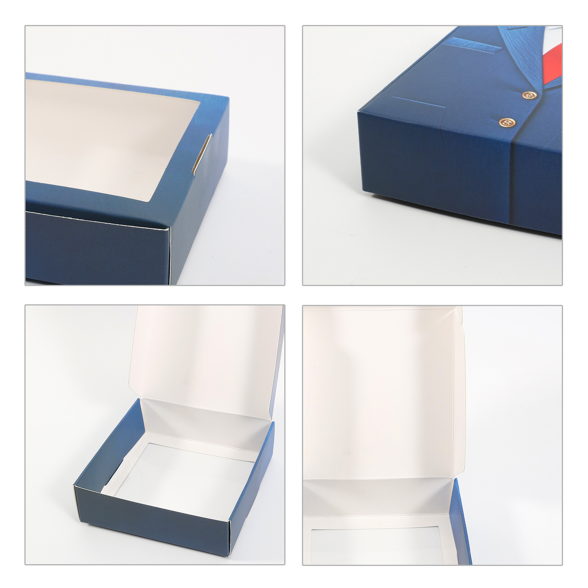 Custom Flip-Top Gift Box with Square Window