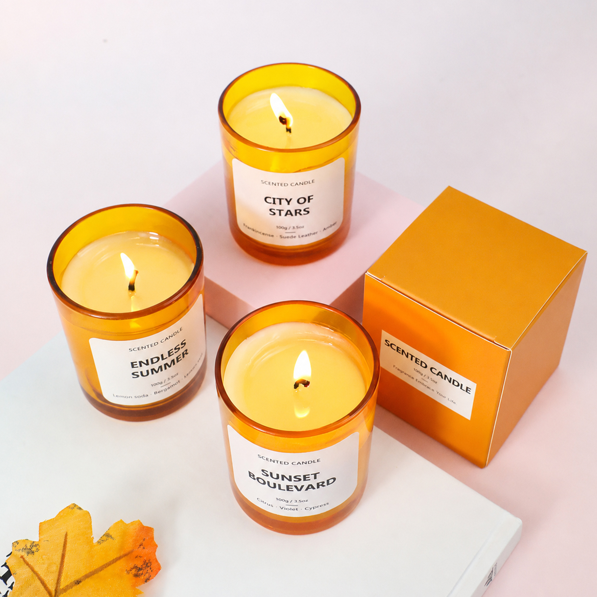 3.5oz Glass Candle