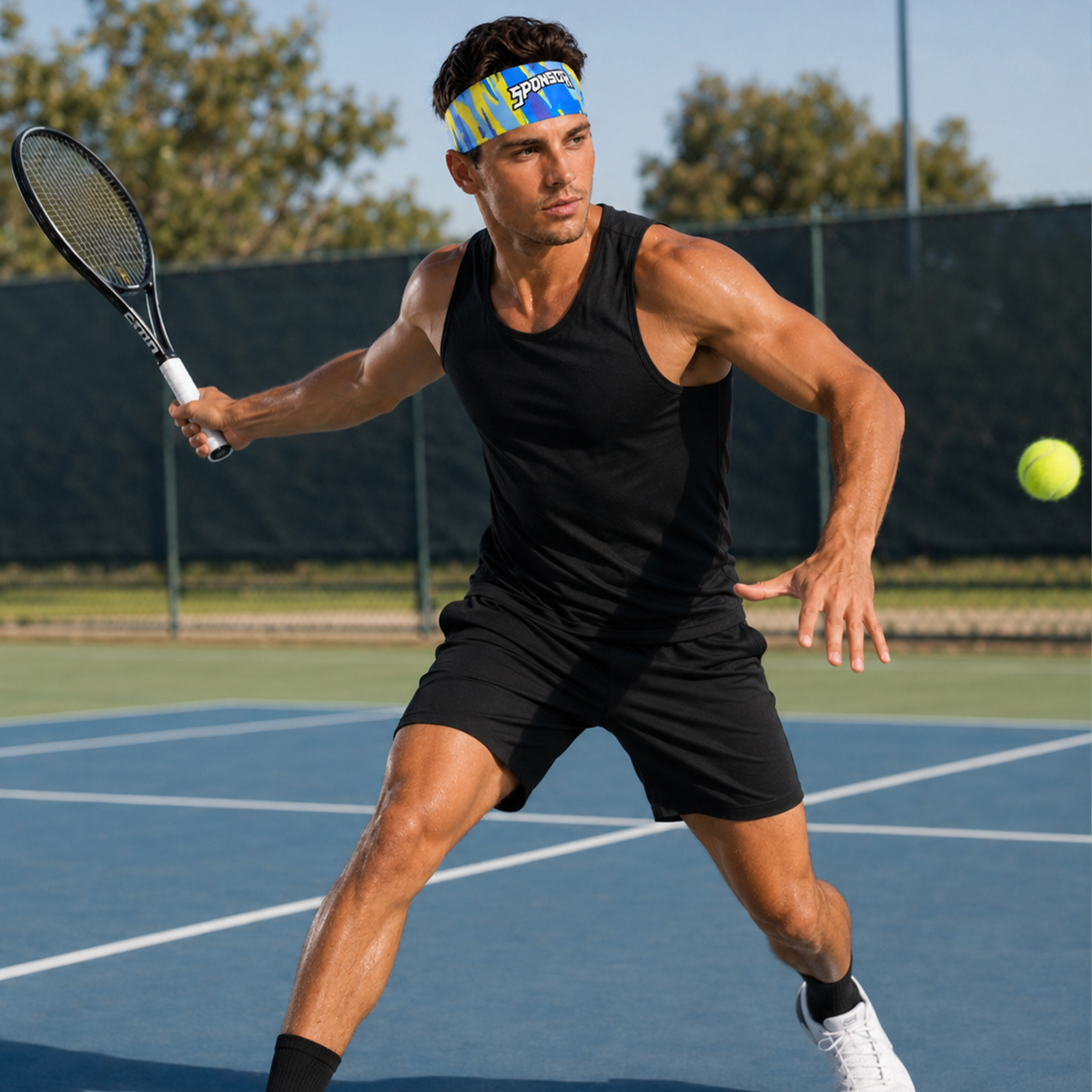Seamless Breathable Ice Silk Mesh Headband
