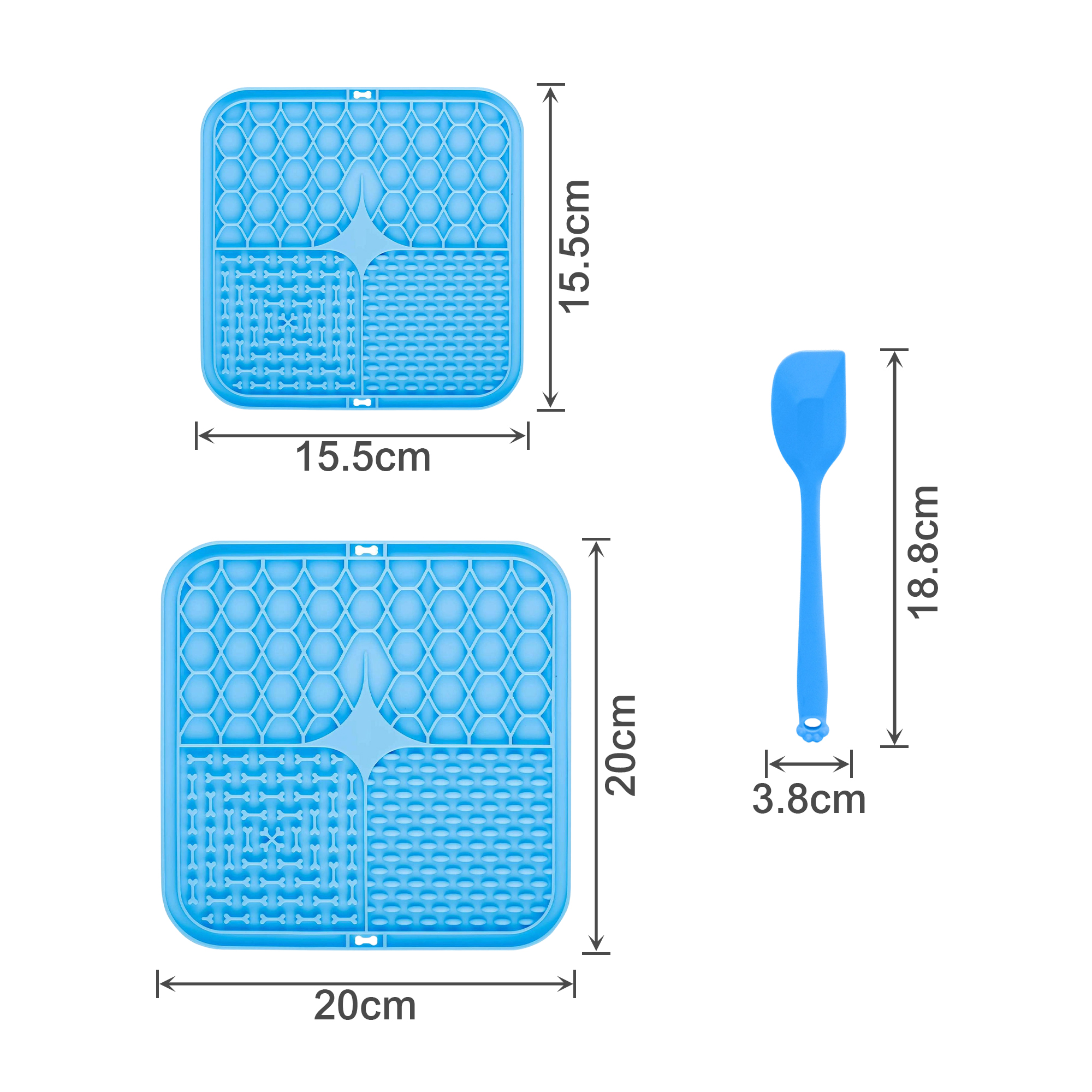 3-Section Dog Enrichment Lick Mat