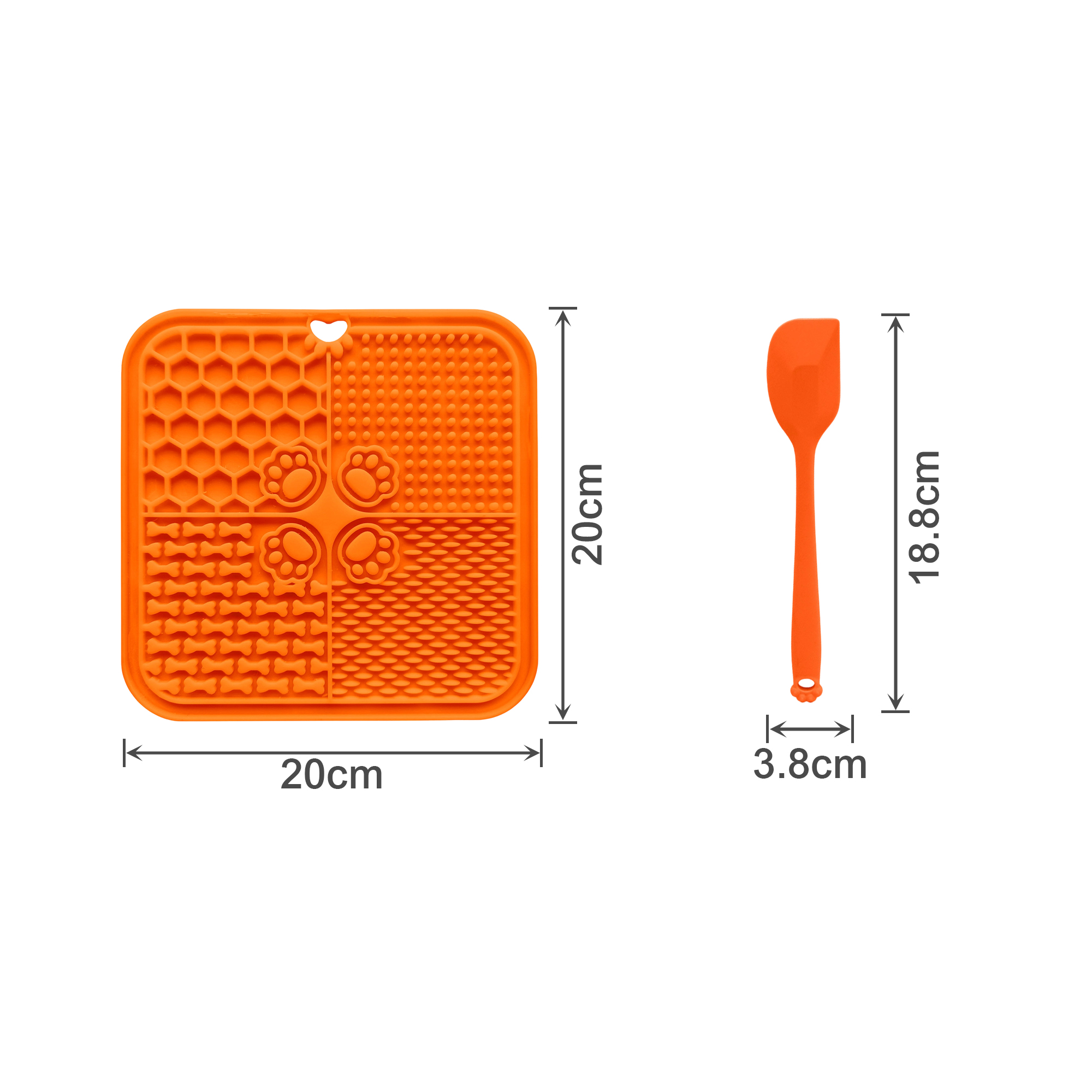 4-Section Dog Enrichment Lick Mat