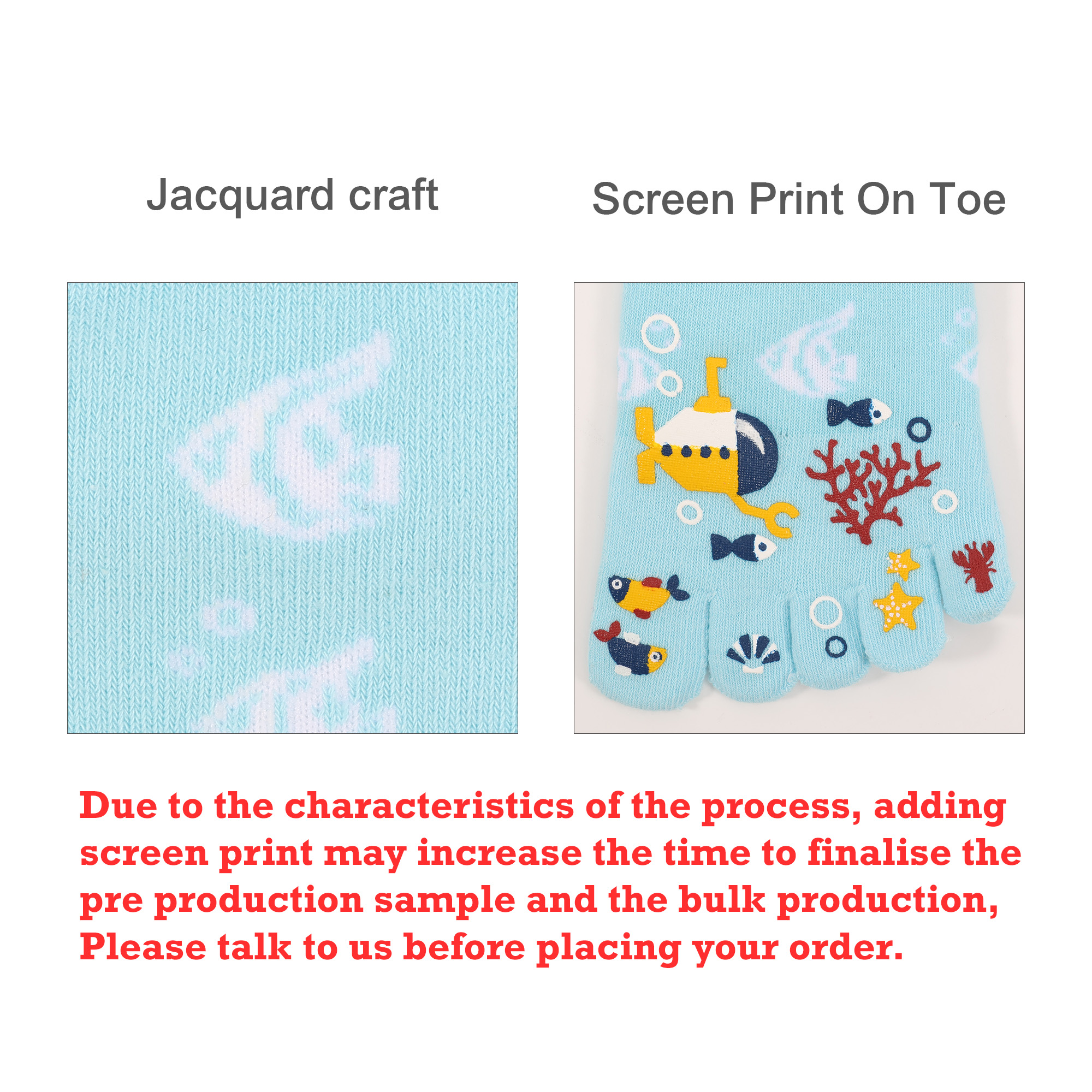 Crew Custom Toe Socks