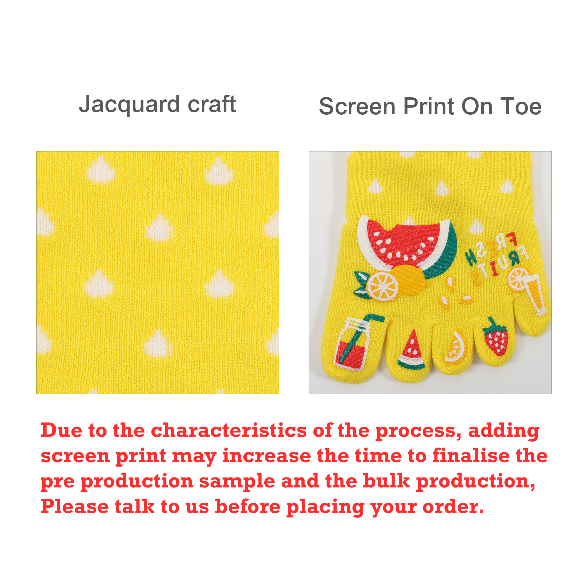 Ankle Custom Toe Socks