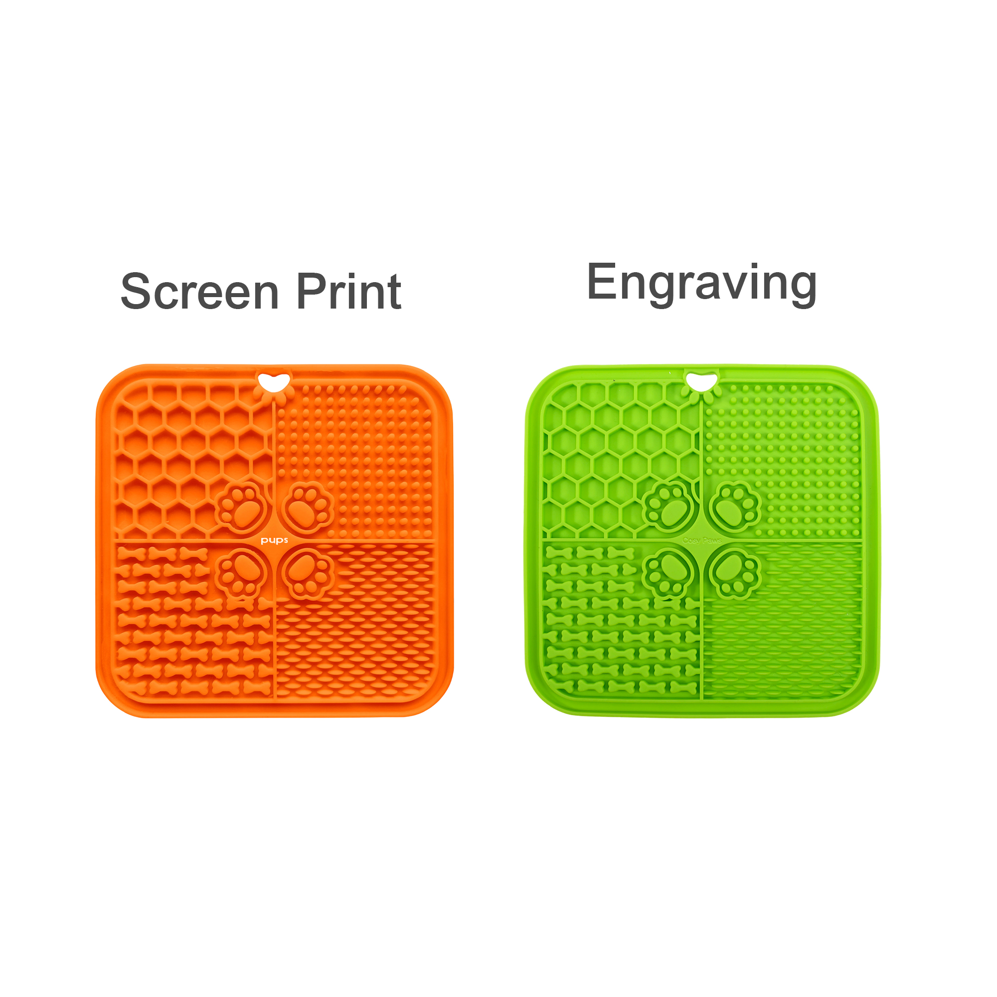 4-Section Dog Enrichment Lick Mat