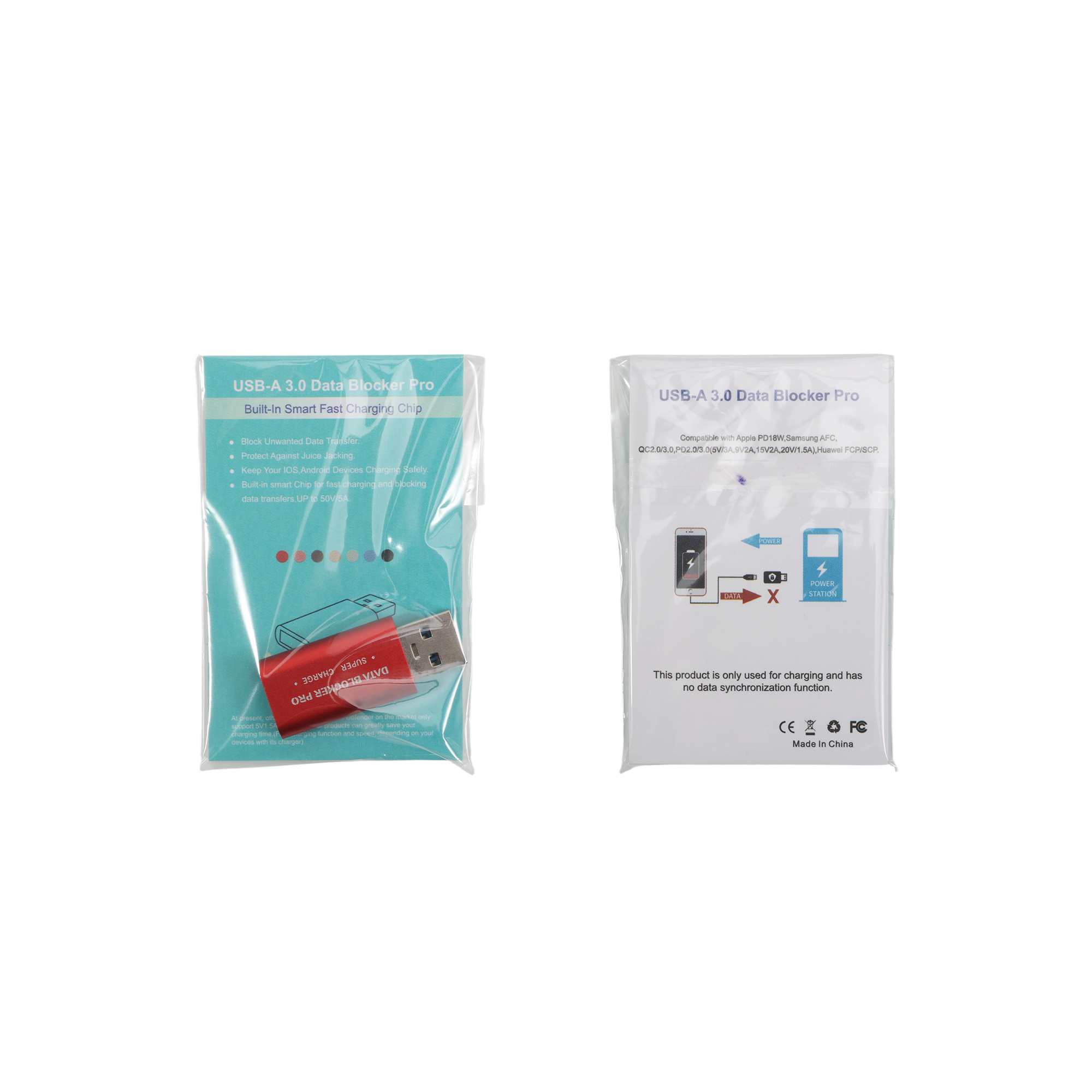 A to A USB Data Blocker (Fast Charge)