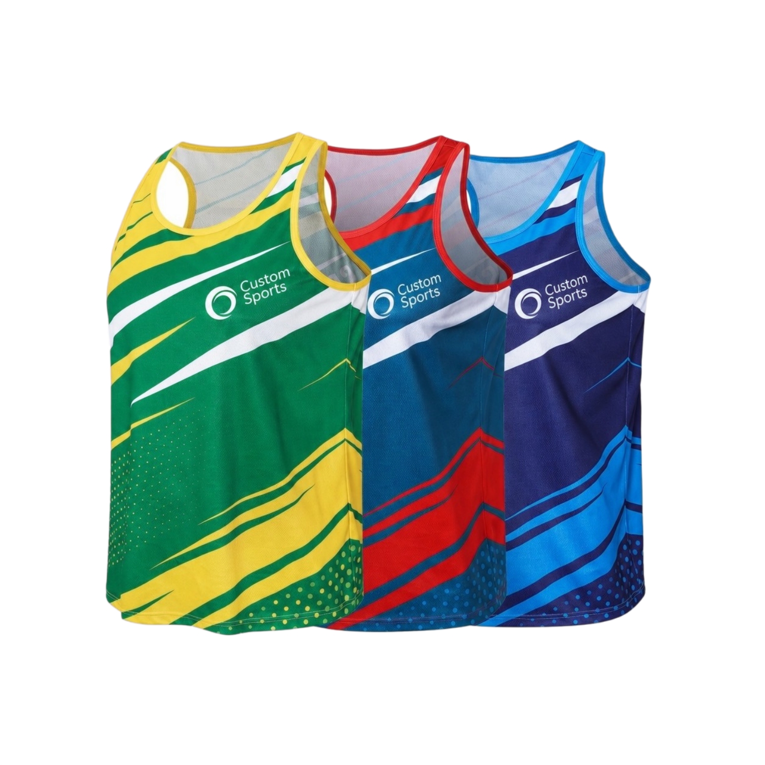 100% Polyester Sublimated Sports Singlet