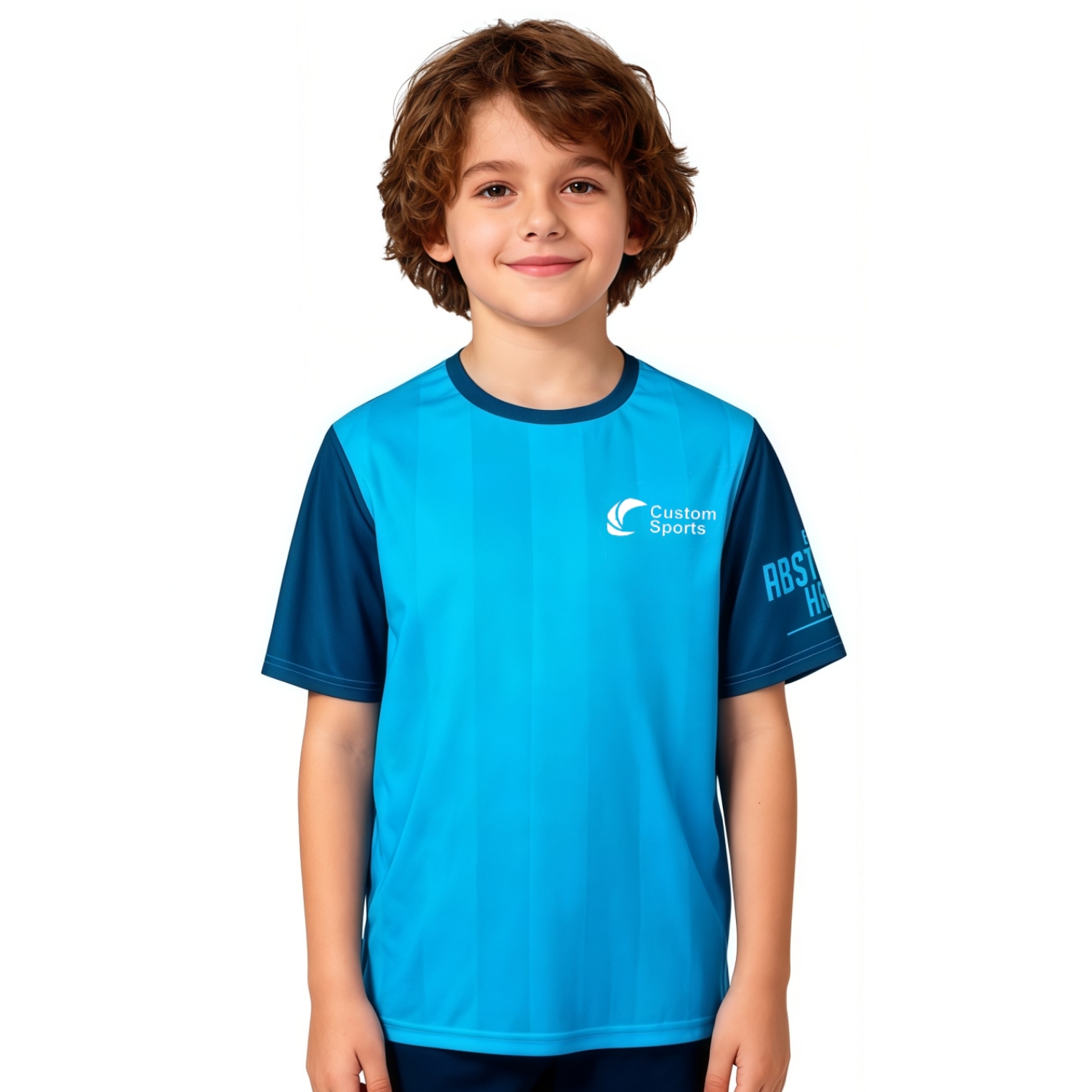 Kid's 100% Polyester Sublimated Tee Shirt in 100% polyester micro mesh, 150gsm, a branded polos & shirts printed with your logo