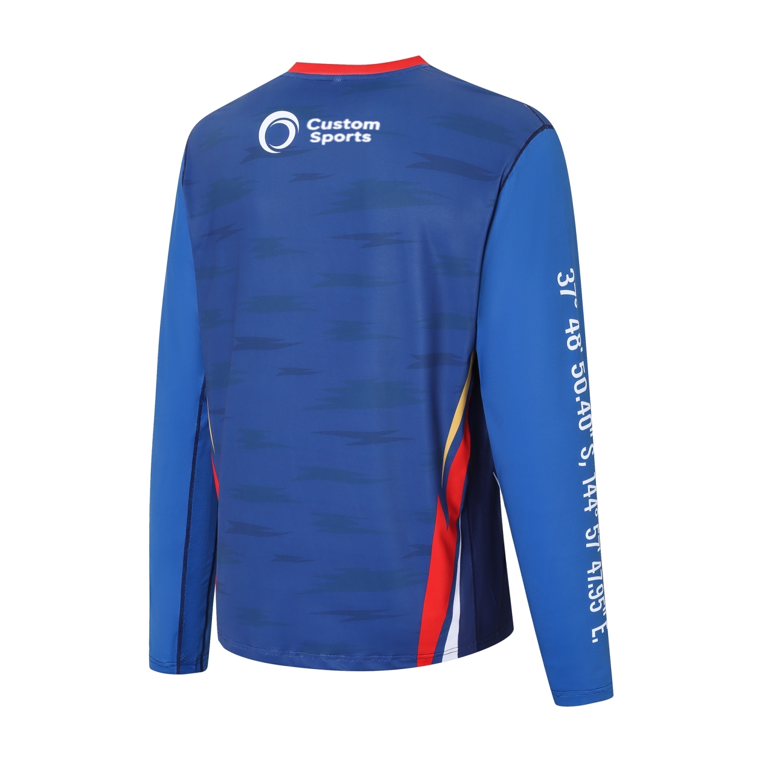 Men's Polyester Spandex Sublimated Sun Protection Long-sleeved T-shirt