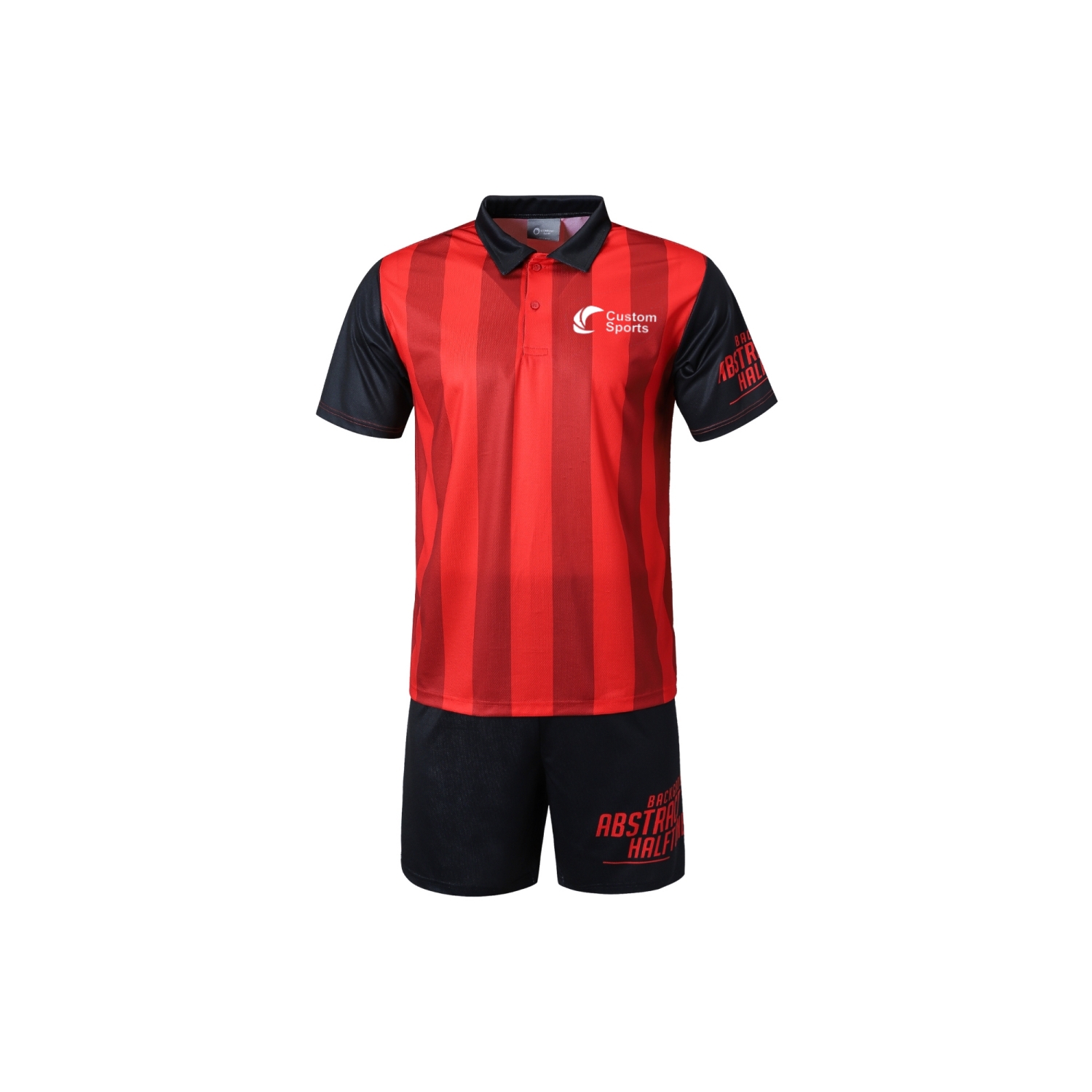 Kid's 100%Polyester Sublimated Basic POLO in 100% polyester micro mesh, 150gsm, a branded polos & shirts printed with your logo (view 3)