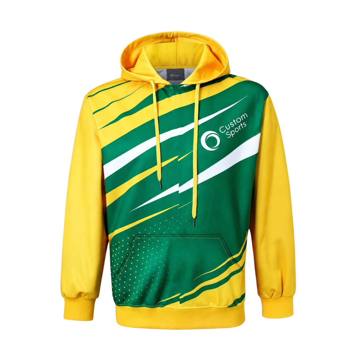 Unisex Adults Polyester Spandex Sublimated Hoodie With Pocket