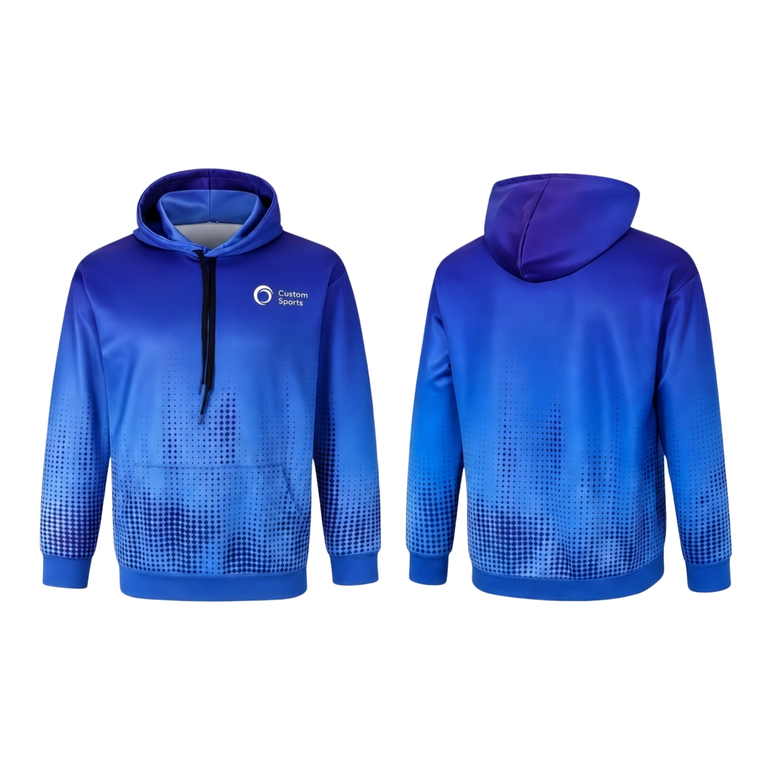 Unisex Adults Polyester Spandex Sublimated Hoodie With Pocket