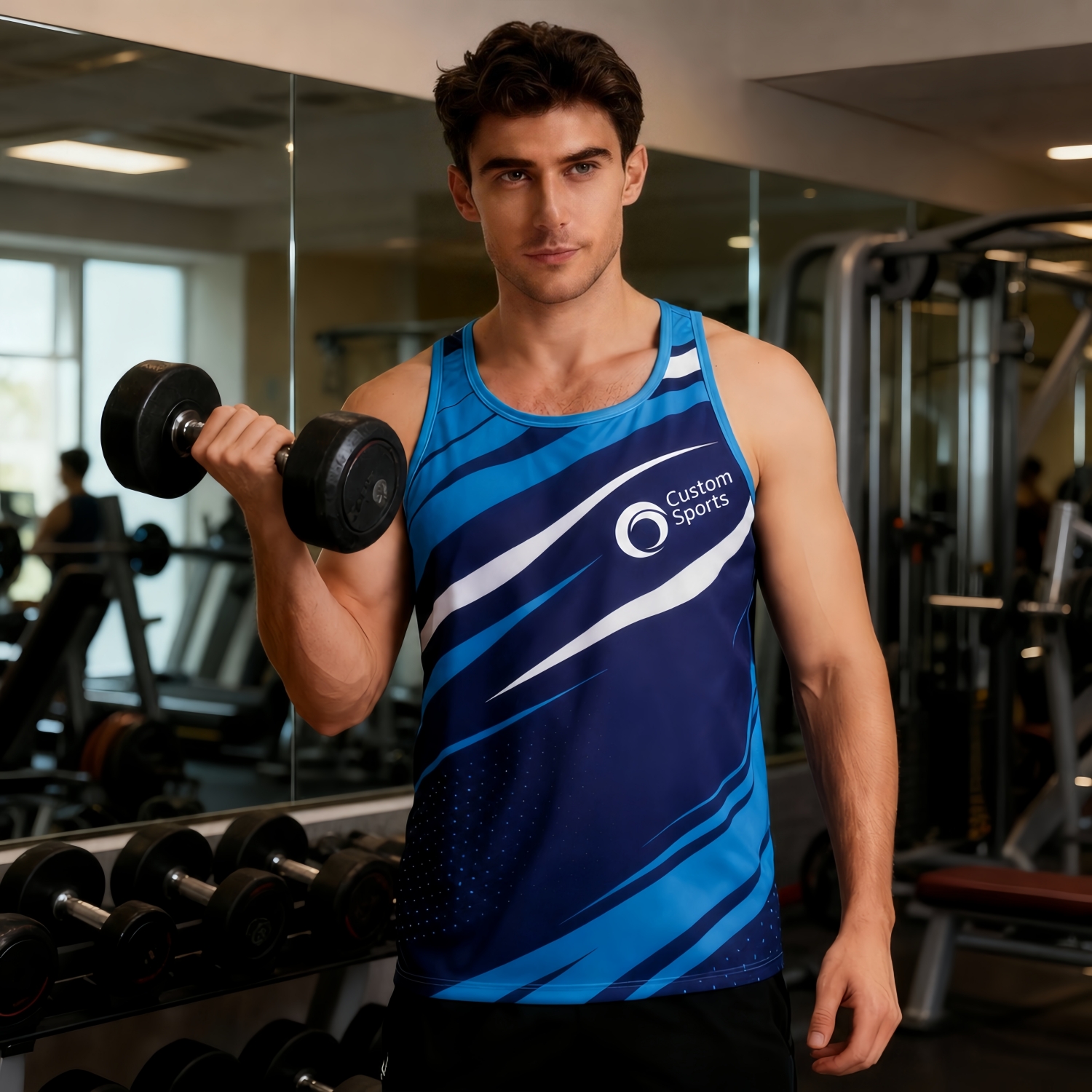 100% Polyester Sublimated Sports Singlet