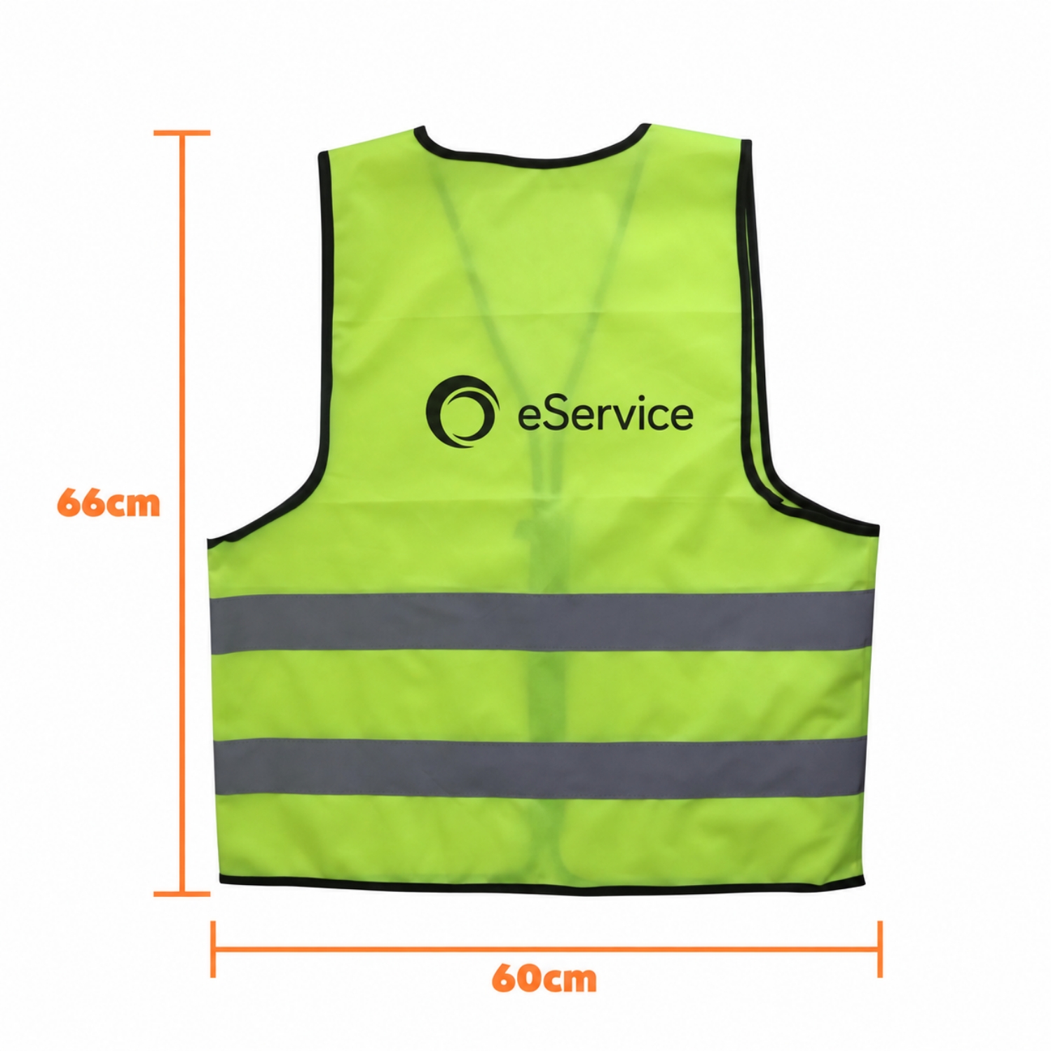 Unisex Adults Classic Hi-Vis Vest with Horizontal Reflective Tape