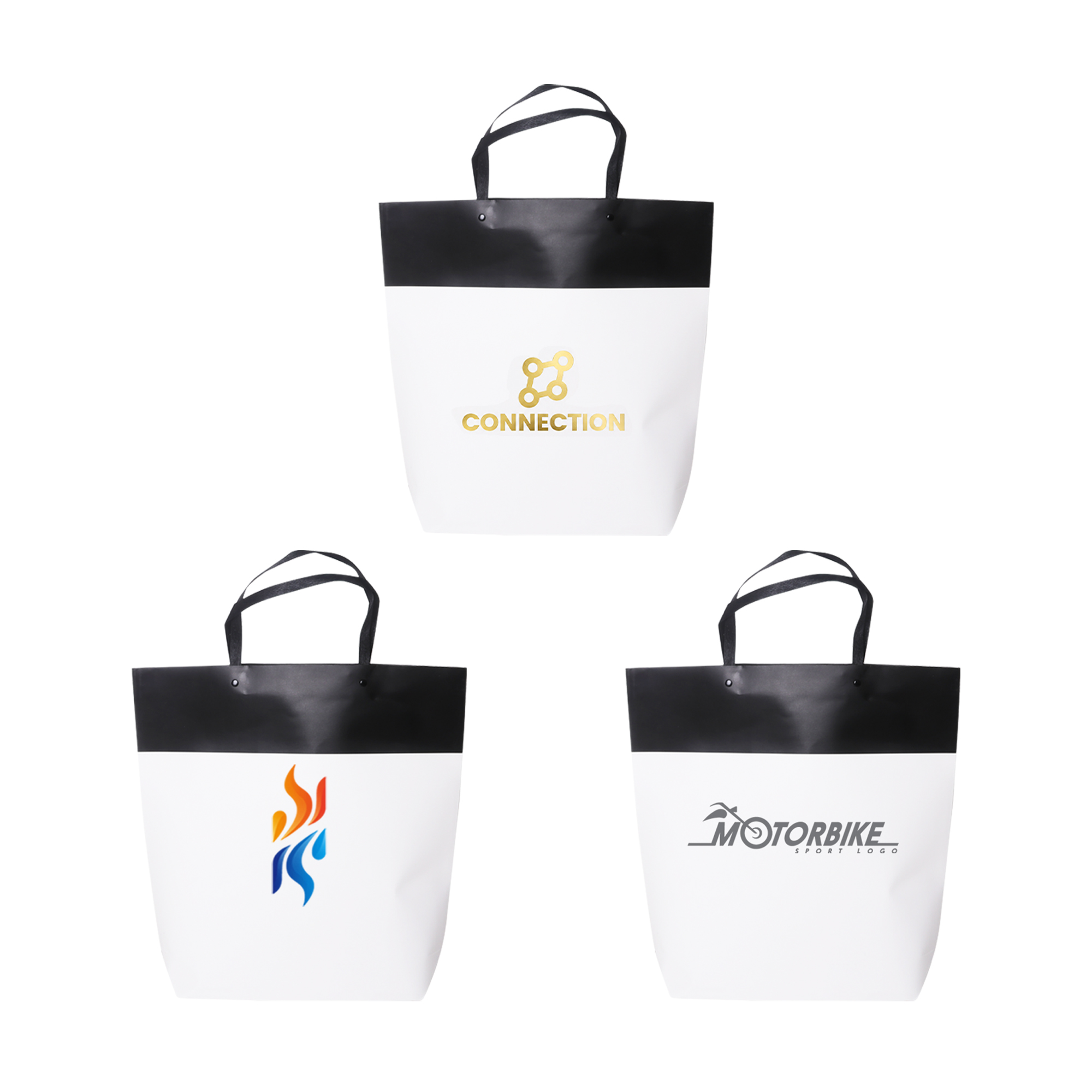 Large Black&White Boutique Paper Bag(380 x 380 x 100mm)