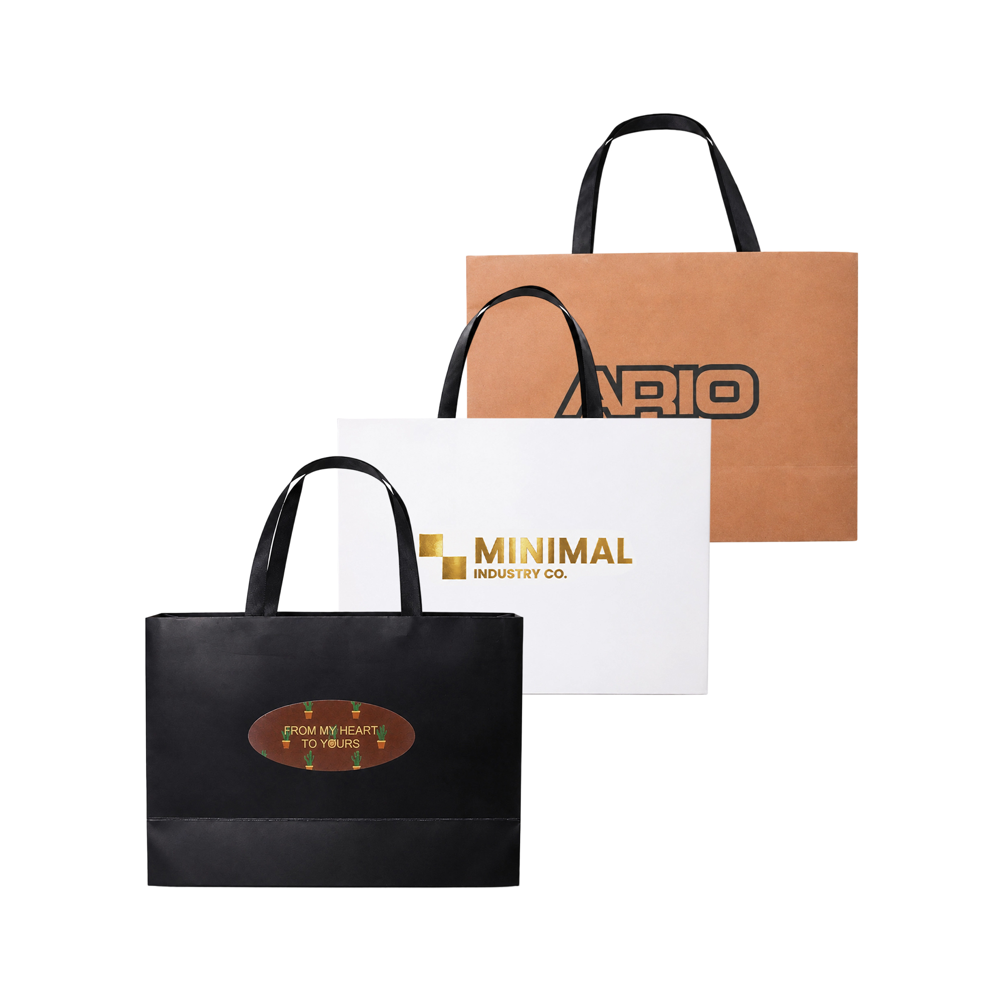 Small Paper Bag with Flat Handle(250 x 170 x 80mm)